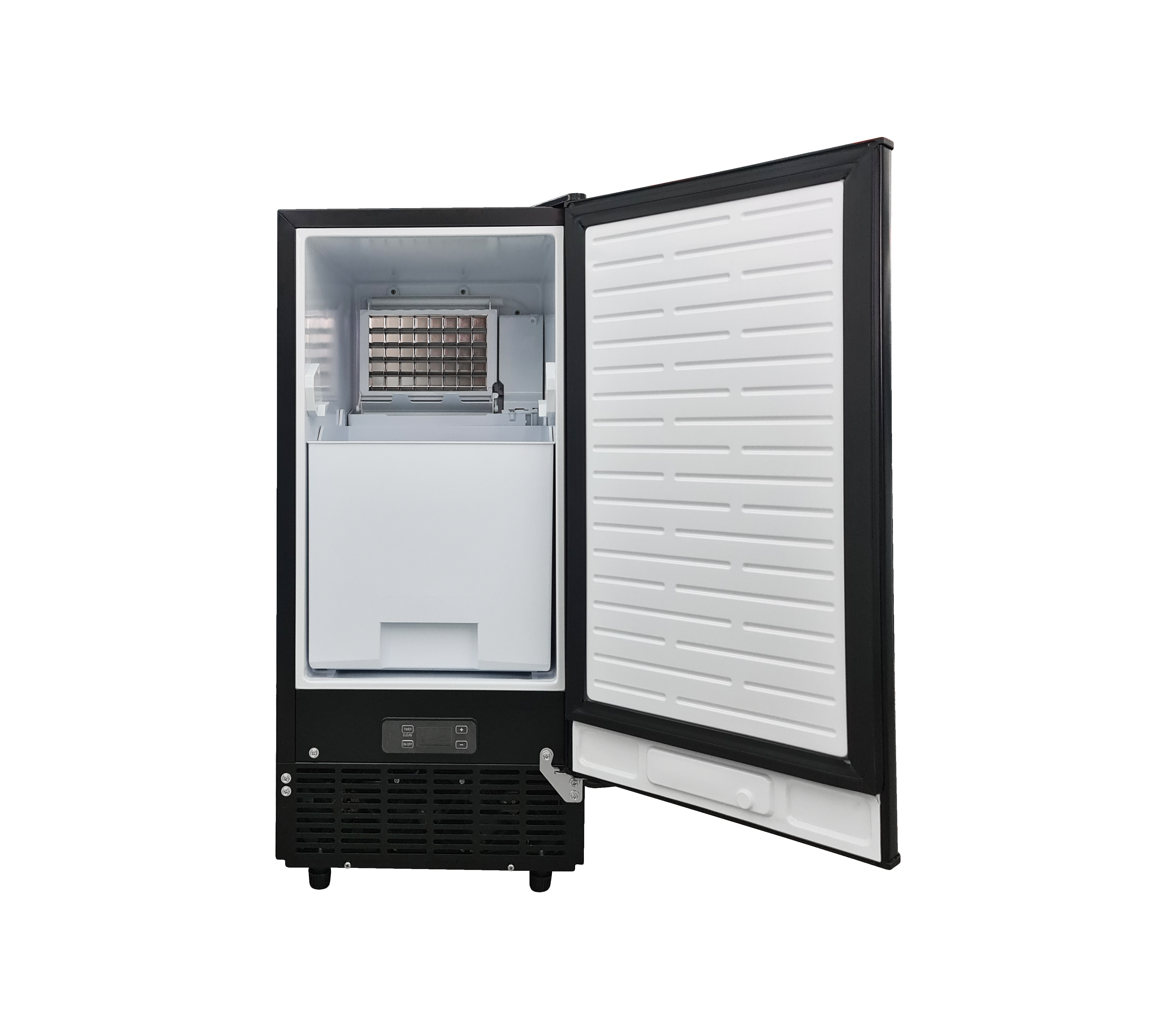 36kg/24hr Black Vetrux Ice Maker for Home, Bar, Restaurant & Party - Fast Ice Production, Energy Efficient