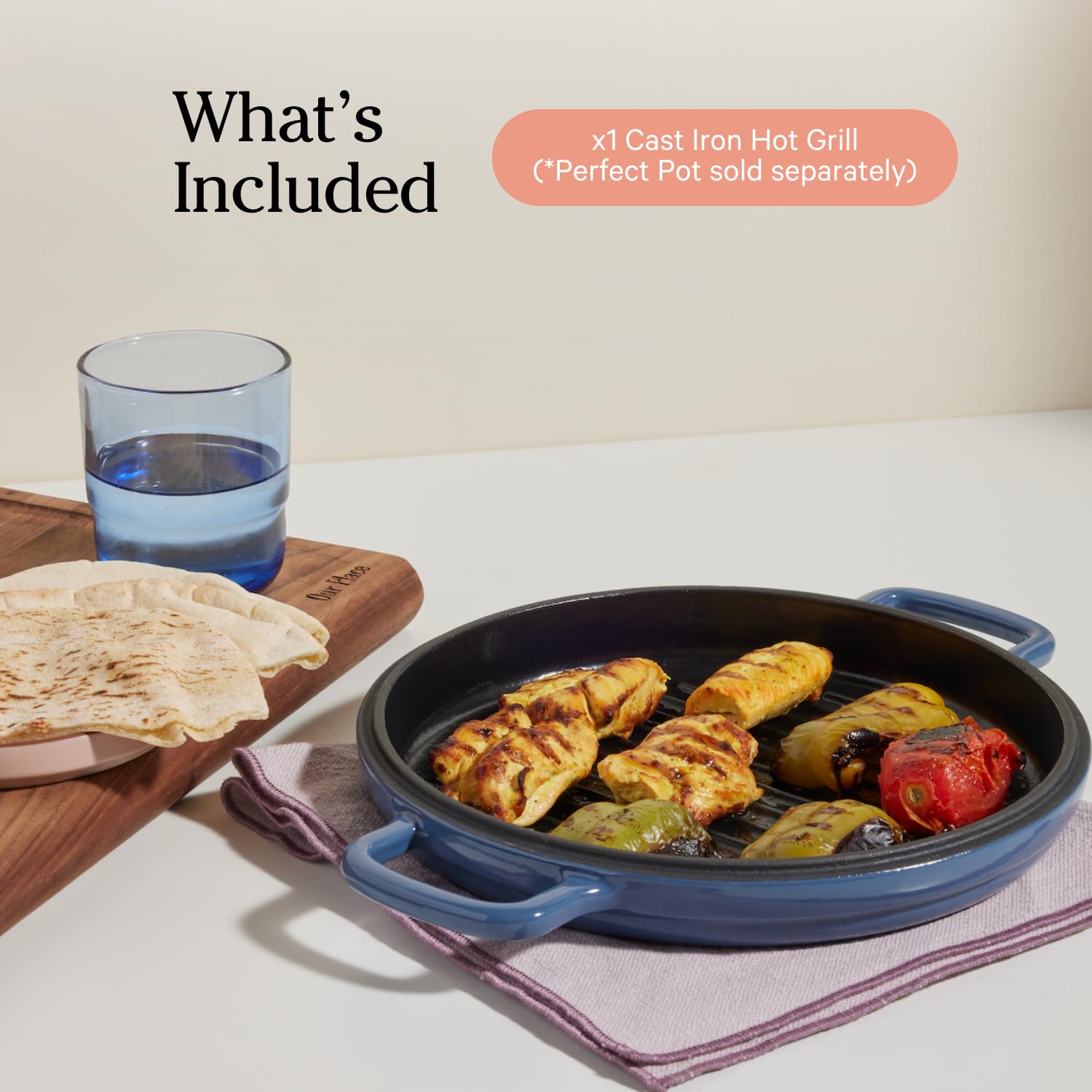 Our Place Enameled Cast Iron Grill Pan - 10.5