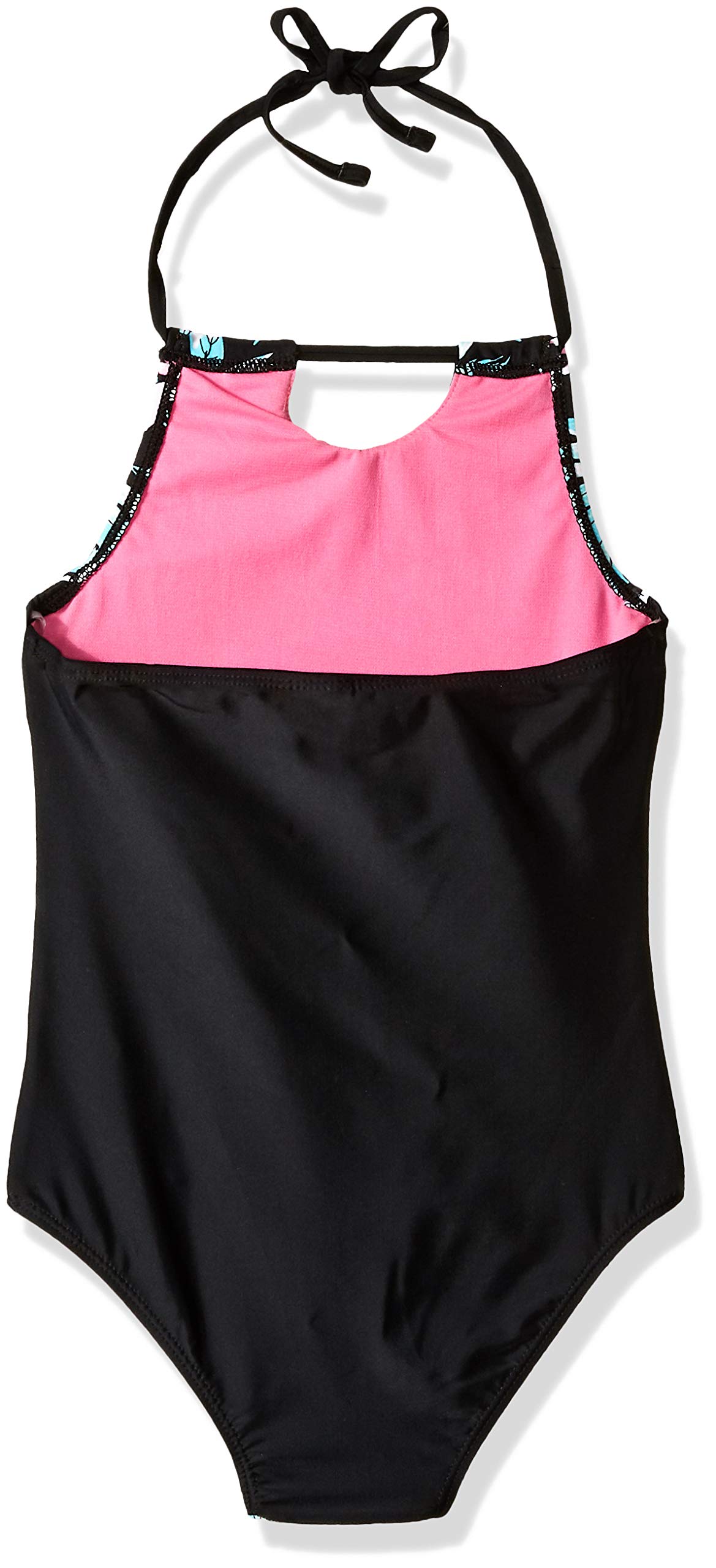 Big Chill Girls' Printed Rouched One-Piece Swimsuit - Stylish & Comfortable for Beach, Pool & Summer Vacations