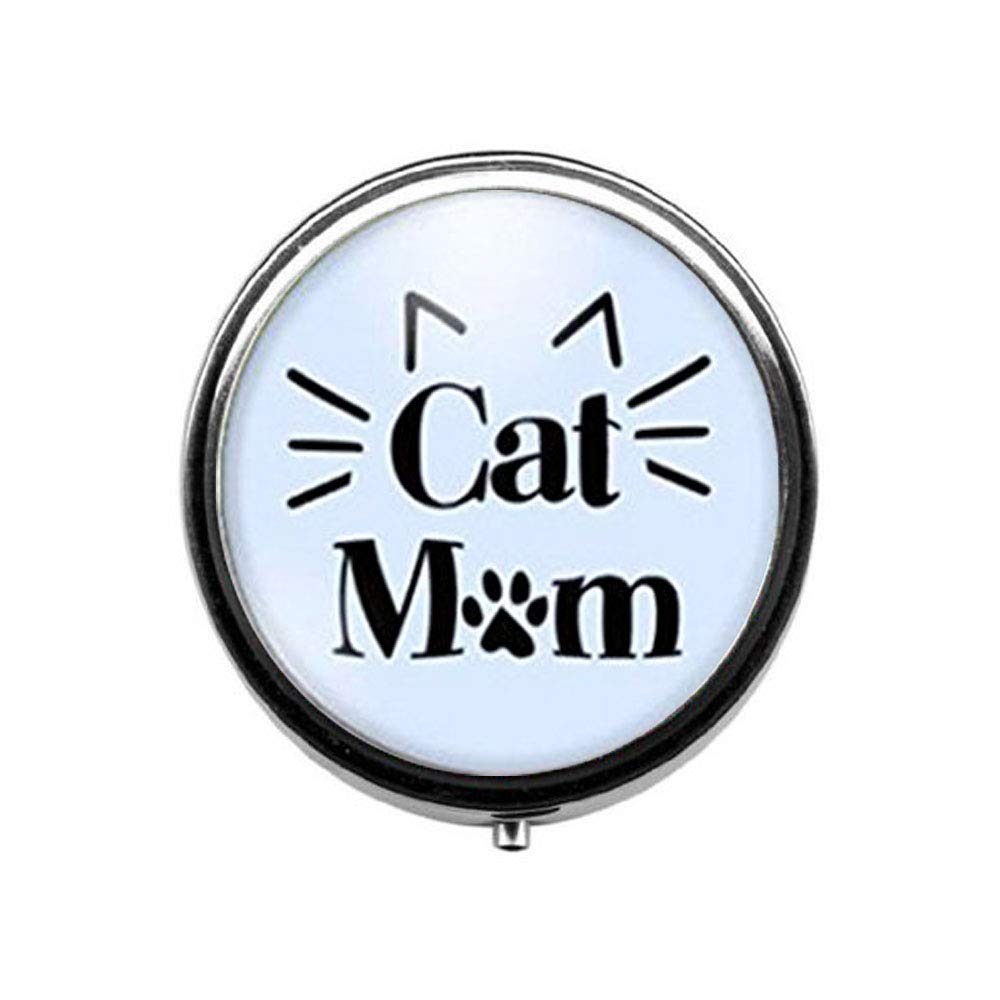 Cat Lover Gift - Cute Cat Shaped Pill Box & Candy Container - Perfect Christmas Present for Cat Ladies, Wives & Moms - Great for Medication Storage, Jewelry Organizer or Party Favors
