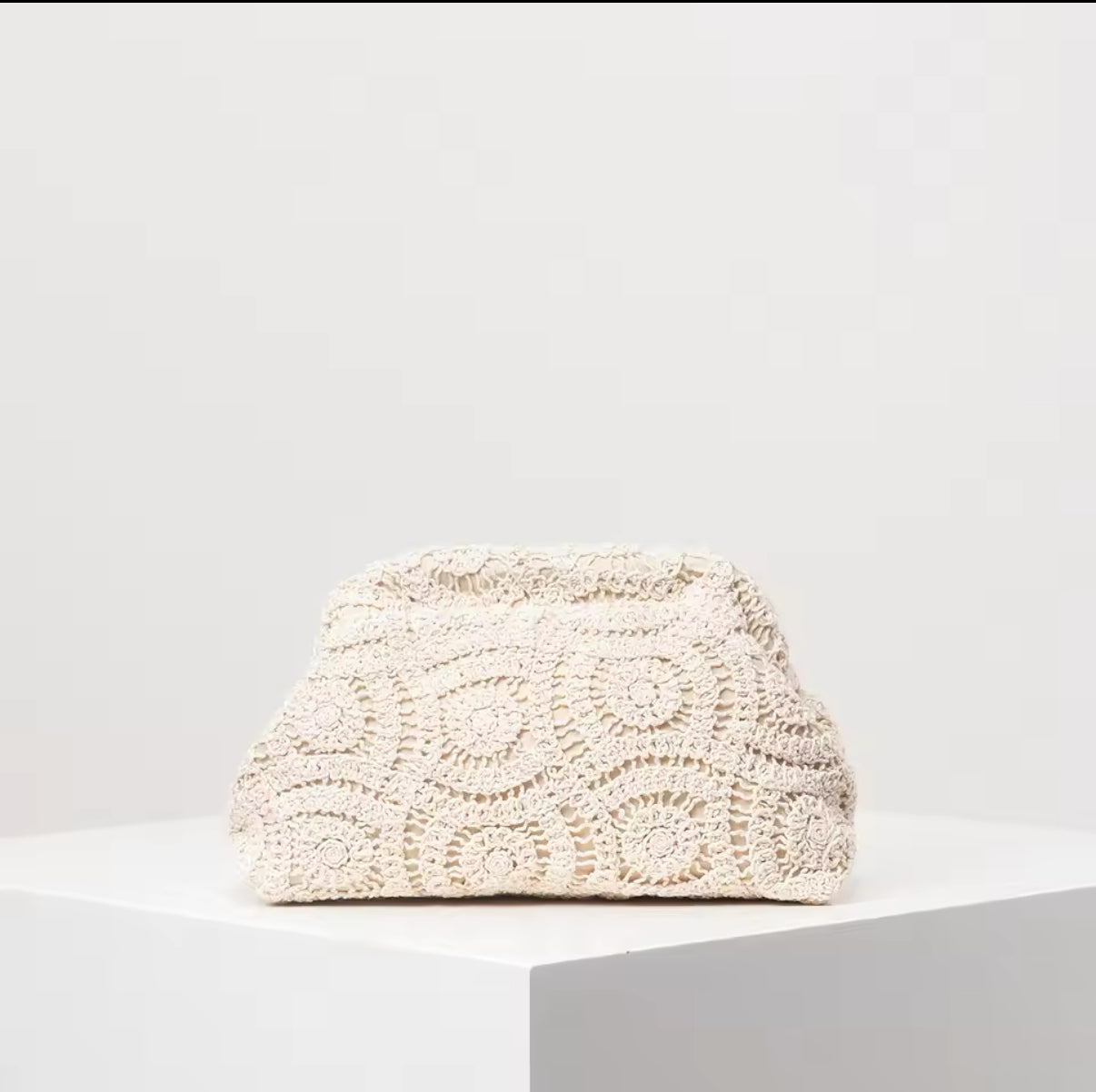 Nala Crochet Clutch Bag for Women - Handmade Boho Purse with Tassel - Perfect for Weddings, Parties & Date Nights