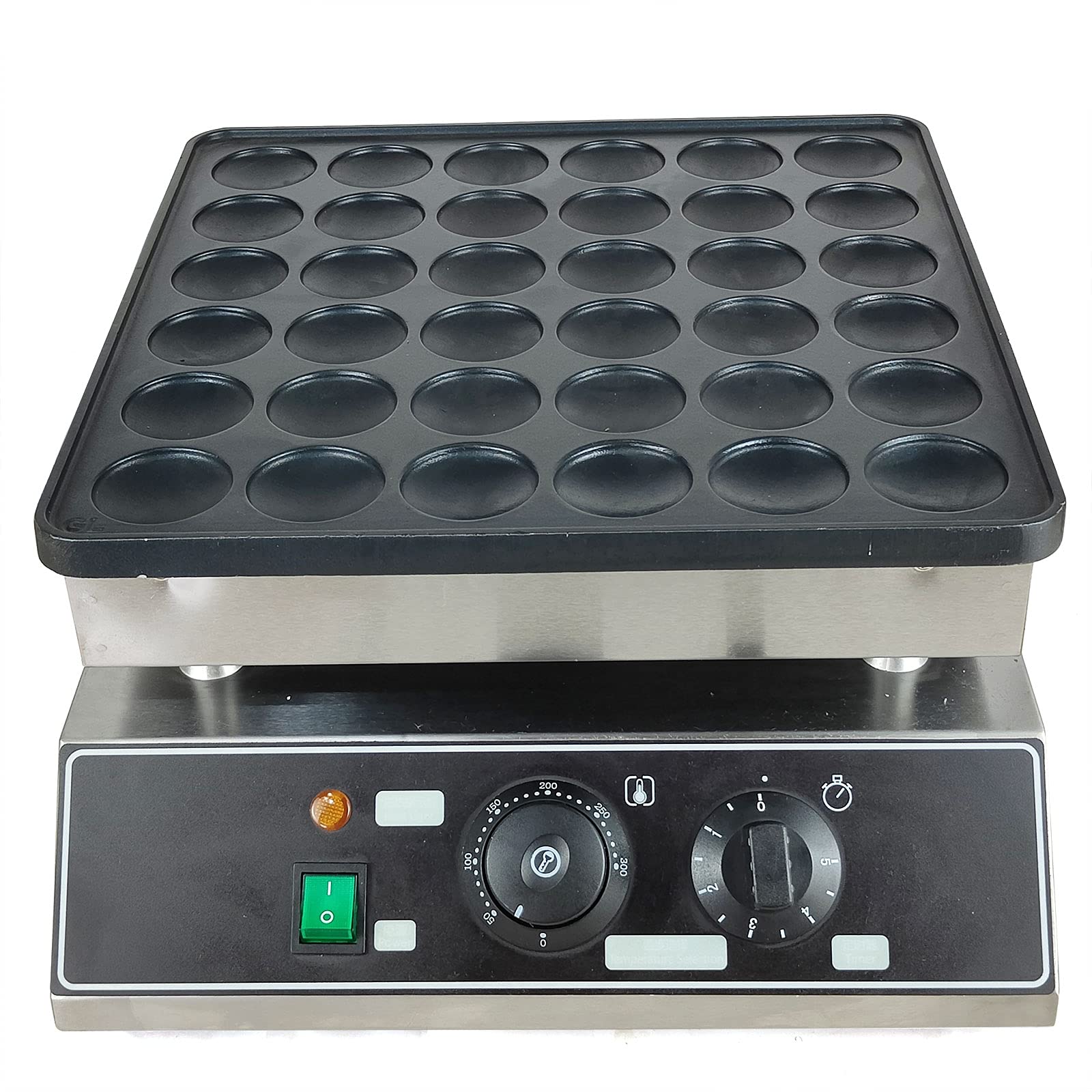 WINUS Nonstick Electric Waffle Maker - 36 Holes Mini Dutch Pancake Baker Machine for Home, Kitchen, Party & Commercial Use | Perfect for Breakfast, Brunch, Tea Shops & Cafes (110V)