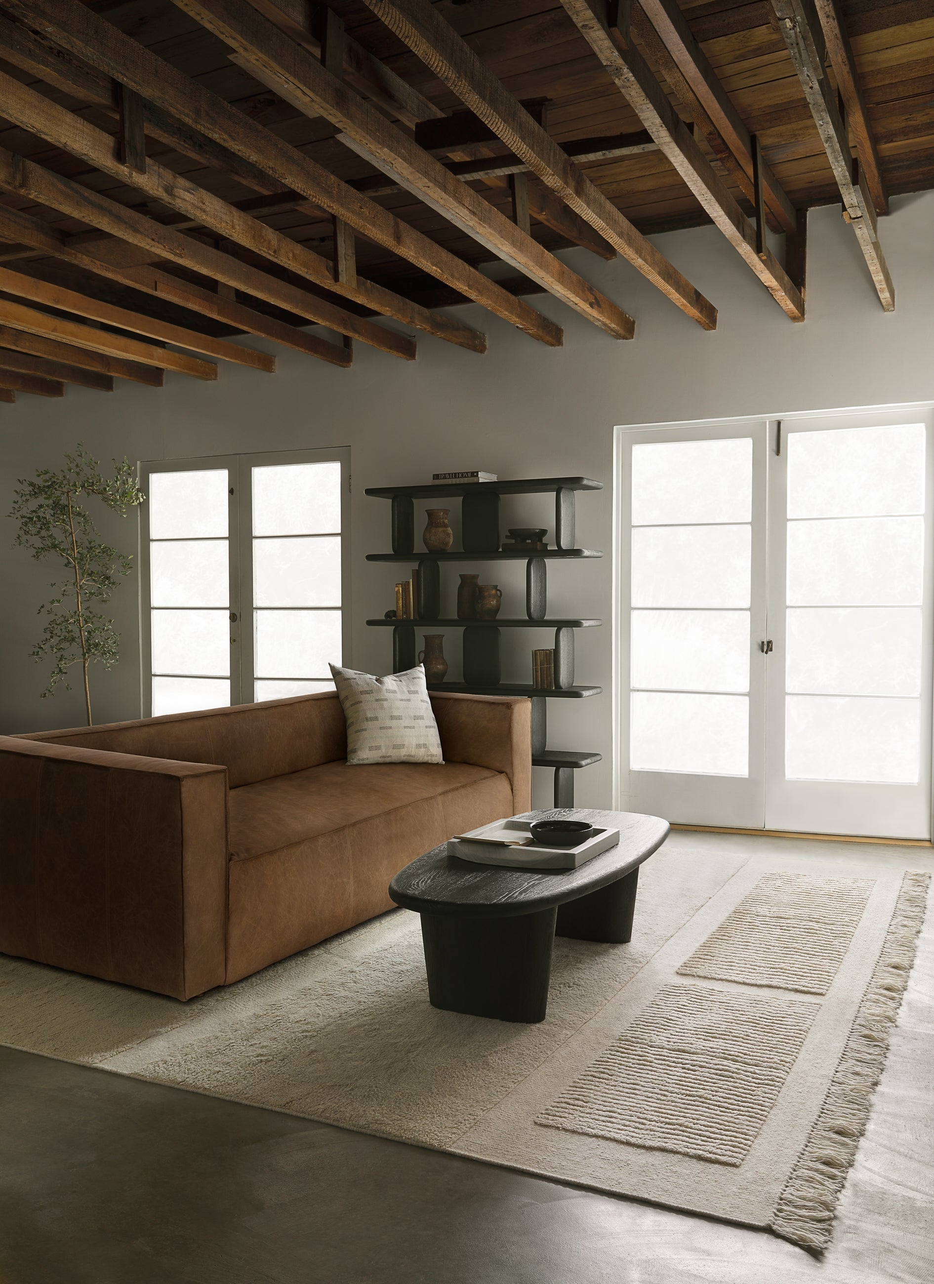 Premium Graham Genuine Leather Sofa - Modern Comfort for Living Room, Office & Lounge - Durable & Stylish Home Furniture