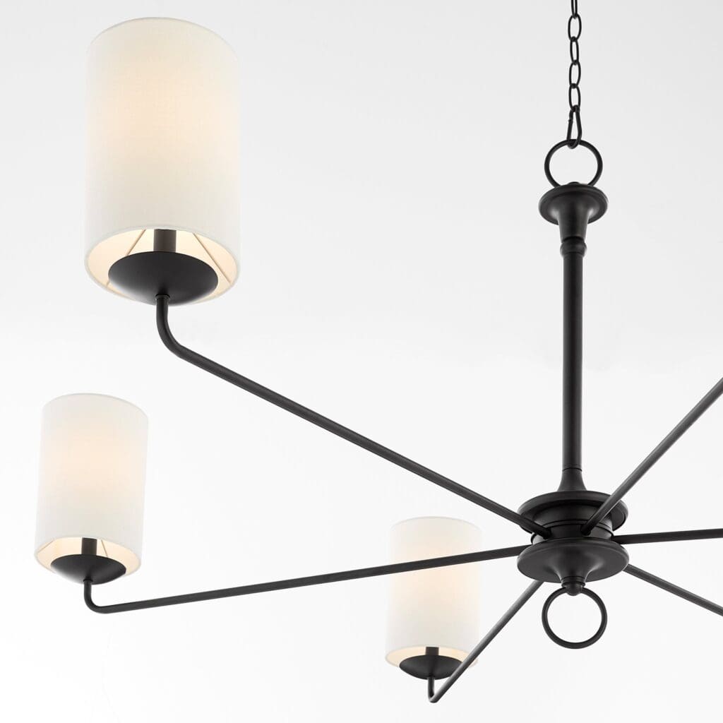 Cyan Design 11433 Ginevra Black Chandelier - Elegant Ceiling Light Fixture for Dining Room, Bedroom & Living Room Decor