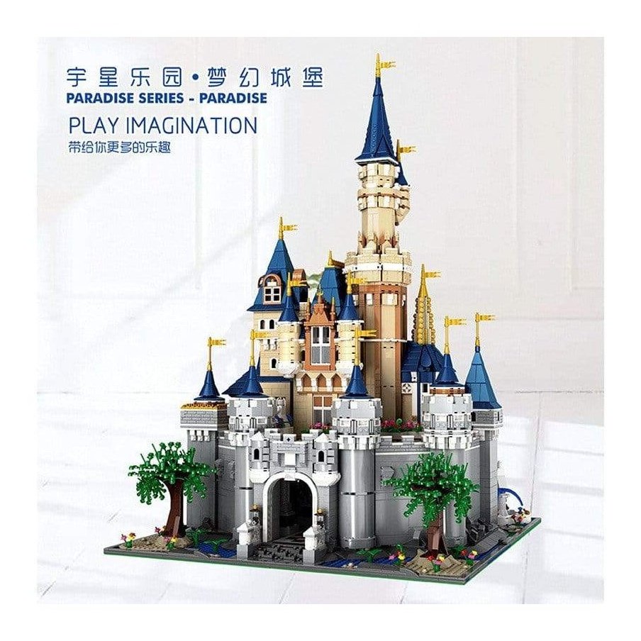 Mould King 13132 Paradise Disney Castle MOC Building Blocks Set - 4000+ Pieces for Adults & Kids, Disney Inspired Architecture Model Kit for Collectors & Fans | Perfect for Home Decor, Gift Giving & Creative Play
