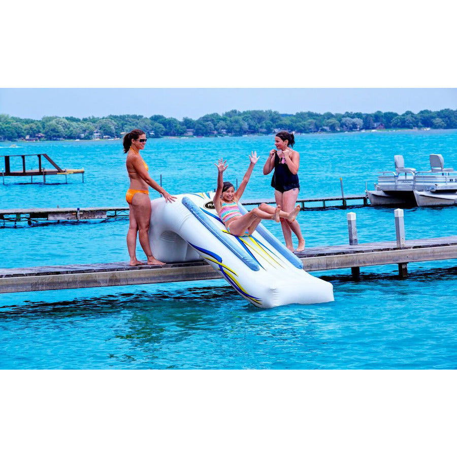 Inflatable Dock Slide for Water Fun - Perfect for Pool, Lake & Beach Parties - Heavy Duty Raft for Kids & Adults