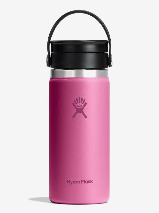Hydro Flask 16oz Wide Mouth Water Bottle with Flex Sip Lid - Vacuum Insulated Stainless Steel Thermos for Hot & Cold Drinks - Perfect for Hiking, Gym, Work & Outdoor Adventures (Reef Blue)