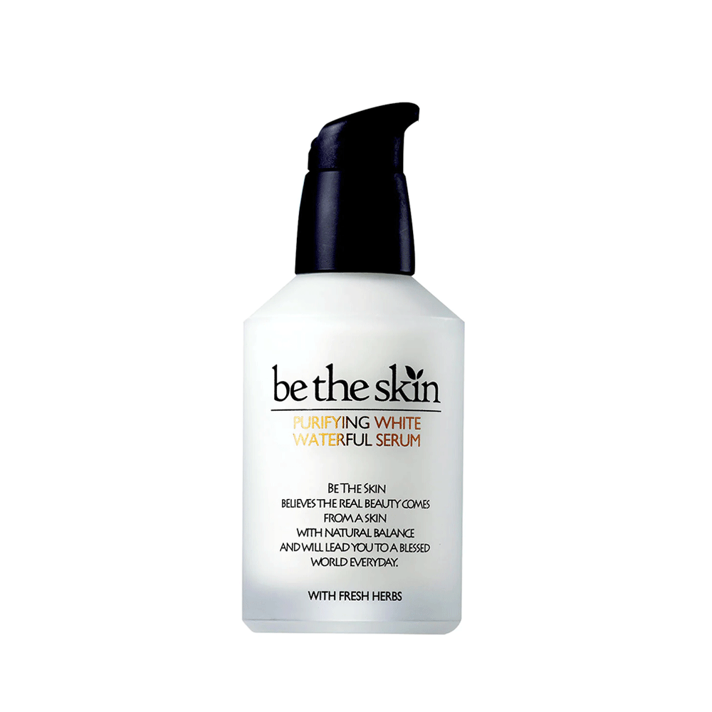 Be The Skin Purifying White Waterful Serum 50ml - Brightening Hydrating Facial Treatment for Dull & Dry Skin - Perfect for Daily Skincare Routine & Nighttime Regimen