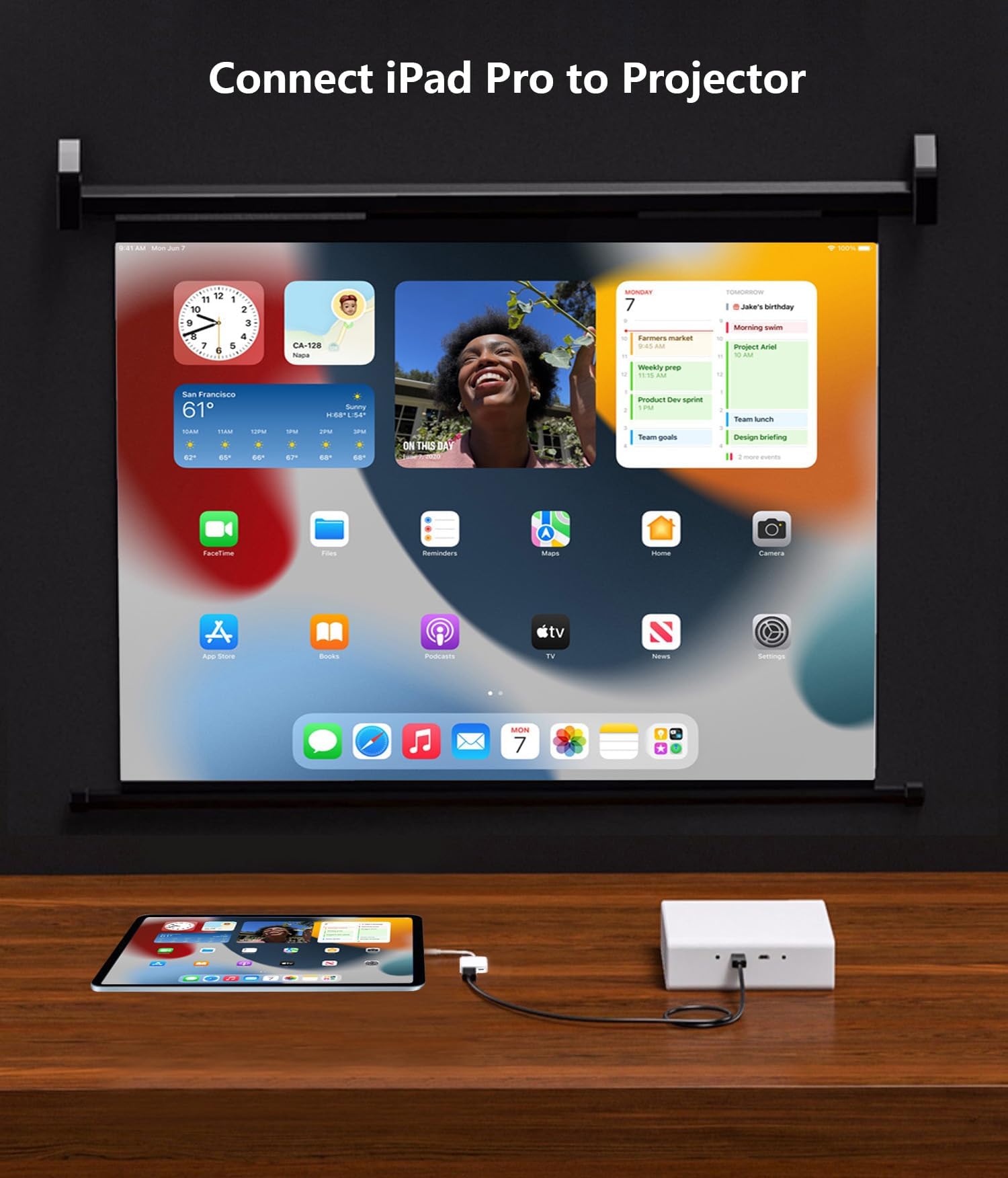 MFi Certified USB C to HDMI Adapter 4K@60Hz with 100W Fast Charging - Compatible with iPhone 16/15 Series, MacBook, iPad - Connect to TV, Projector, Monitor for Home Theater, Office Presentations & Gaming