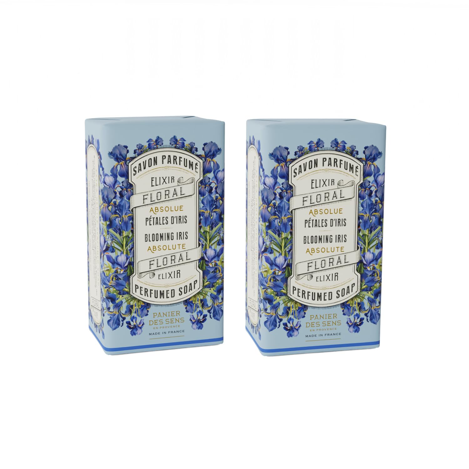 Panier des Sens - Natural Hand Soap Bars with Iris Fragrance | Moisturizing & Gentle for Dry Skin | Perfect for Bathroom, Kitchen & Travel Use