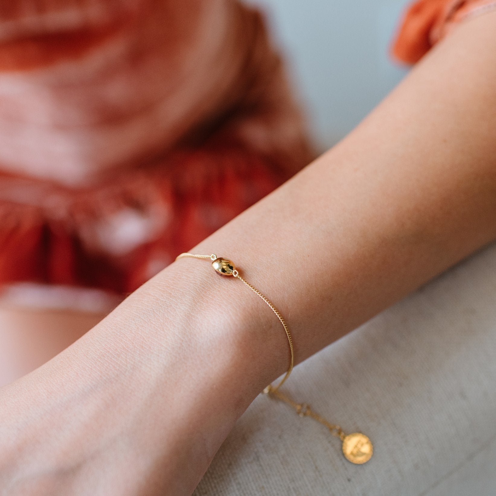 Dainty Legacy Bracelet - Rainbow Moonstone & Gold Plated Jewelry for Women | Elegant Gift for Birthday, Anniversary & Special Occasions