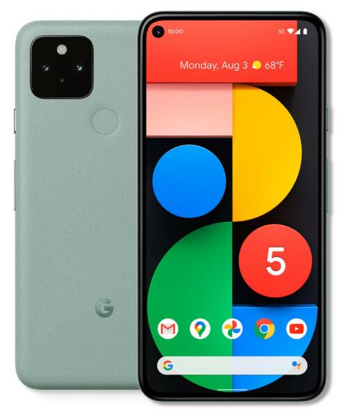 Google Pixel 5 Unlocked Smartphone - 5G Android Phone with 128GB Storage, 8GB RAM, 6.0