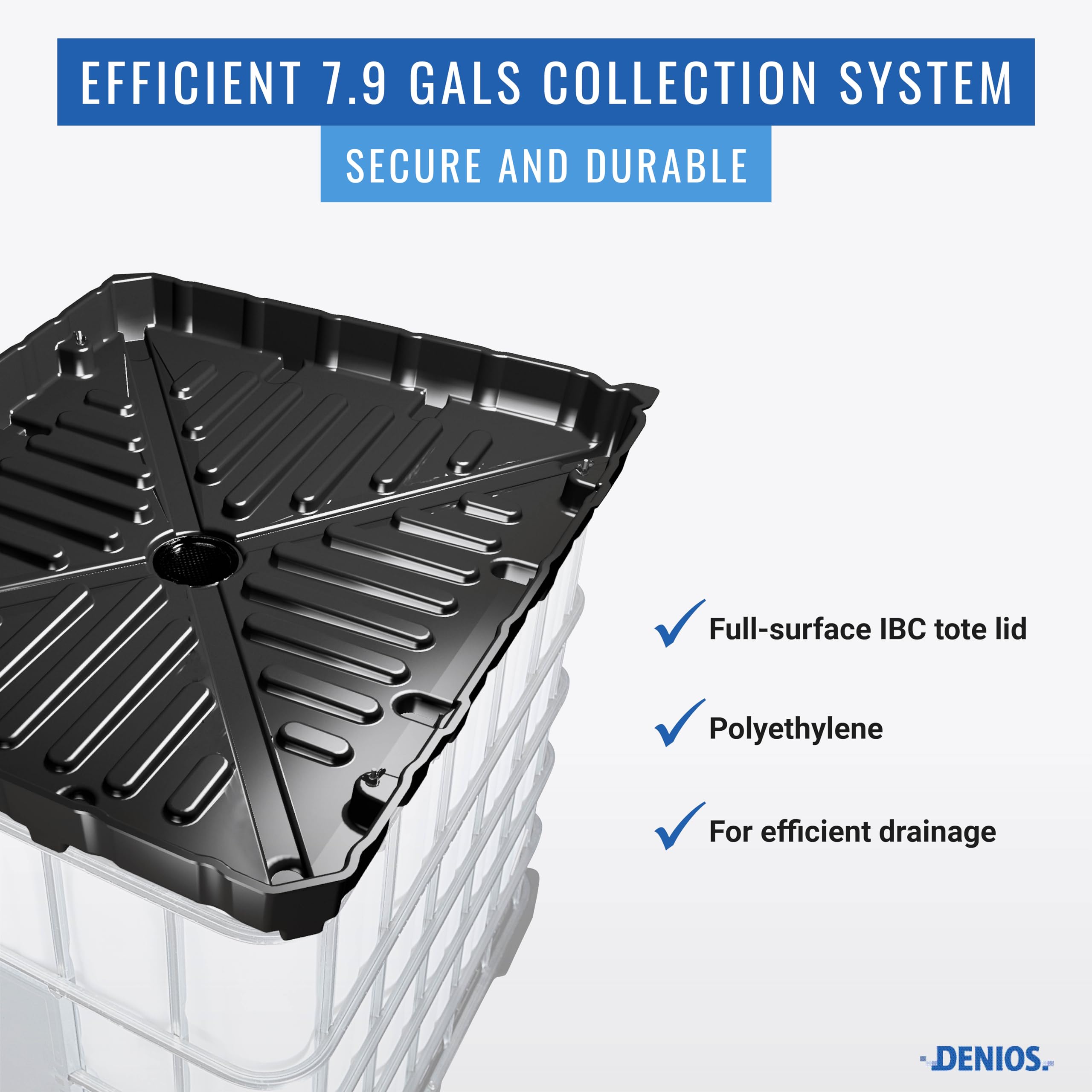 DENIOS® Extra Large IBC Tote Funnel 41.73