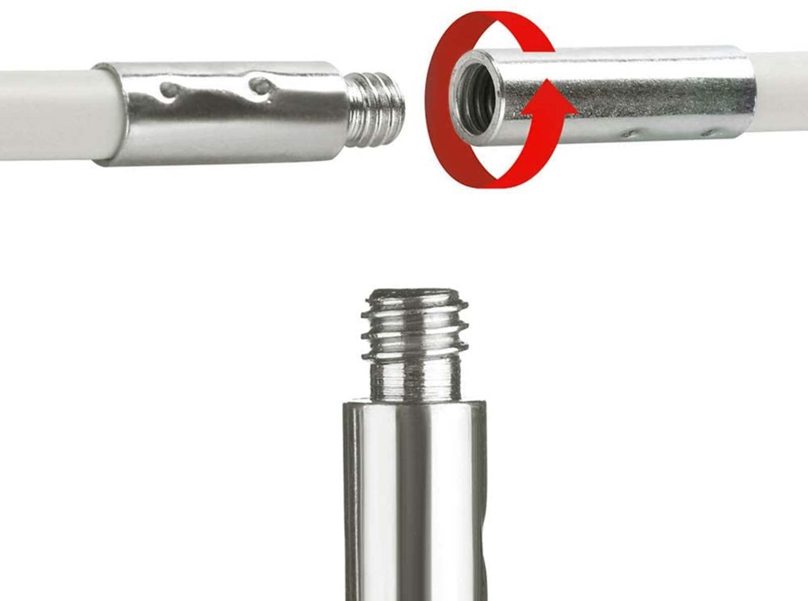Flexible Drill-Powered Rotary Chimney Cleaning Brush Kit - 6/9/12/15 Rod Extendable Fireplace Sweep Set for Wood Stove & Fireplace Maintenance (Perfect for Homeowners & Professional Chimney Cleaning)