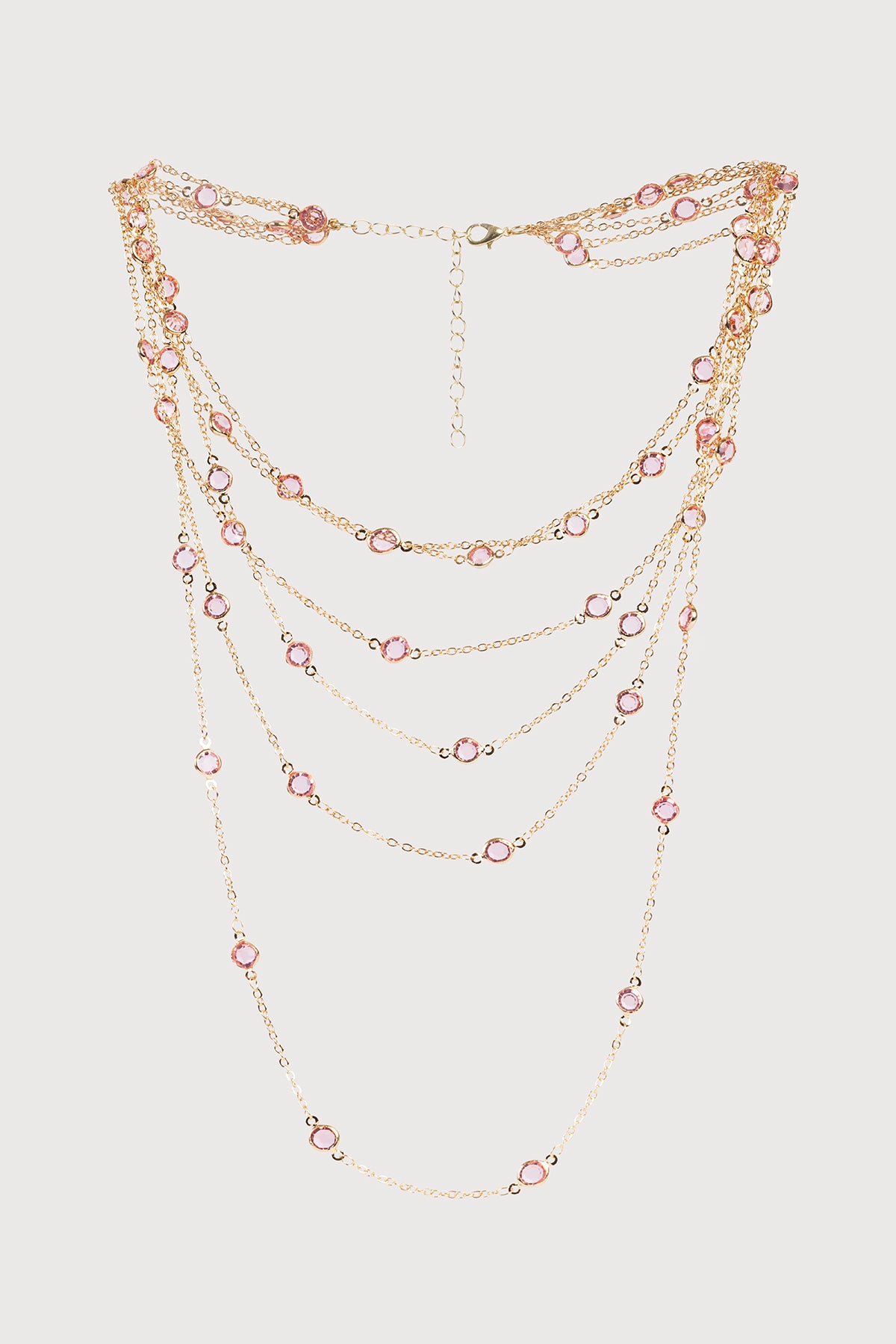 Layered Glass Pendant Necklace for Women - Elegant Multi-Tiered Boho Jewelry - Perfect for Parties, Weddings & Everyday Wear