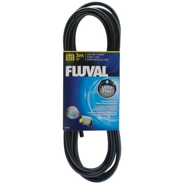 Fluval Black MAX Airline Tubing - High-Quality Aquarium Air Pump Tubing for Fish Tanks, Oxygen Supply, and Air Stones - Durable, Flexible, and Kink-Resistant for Reliable Airflow in Freshwater and Saltwater Aquariums