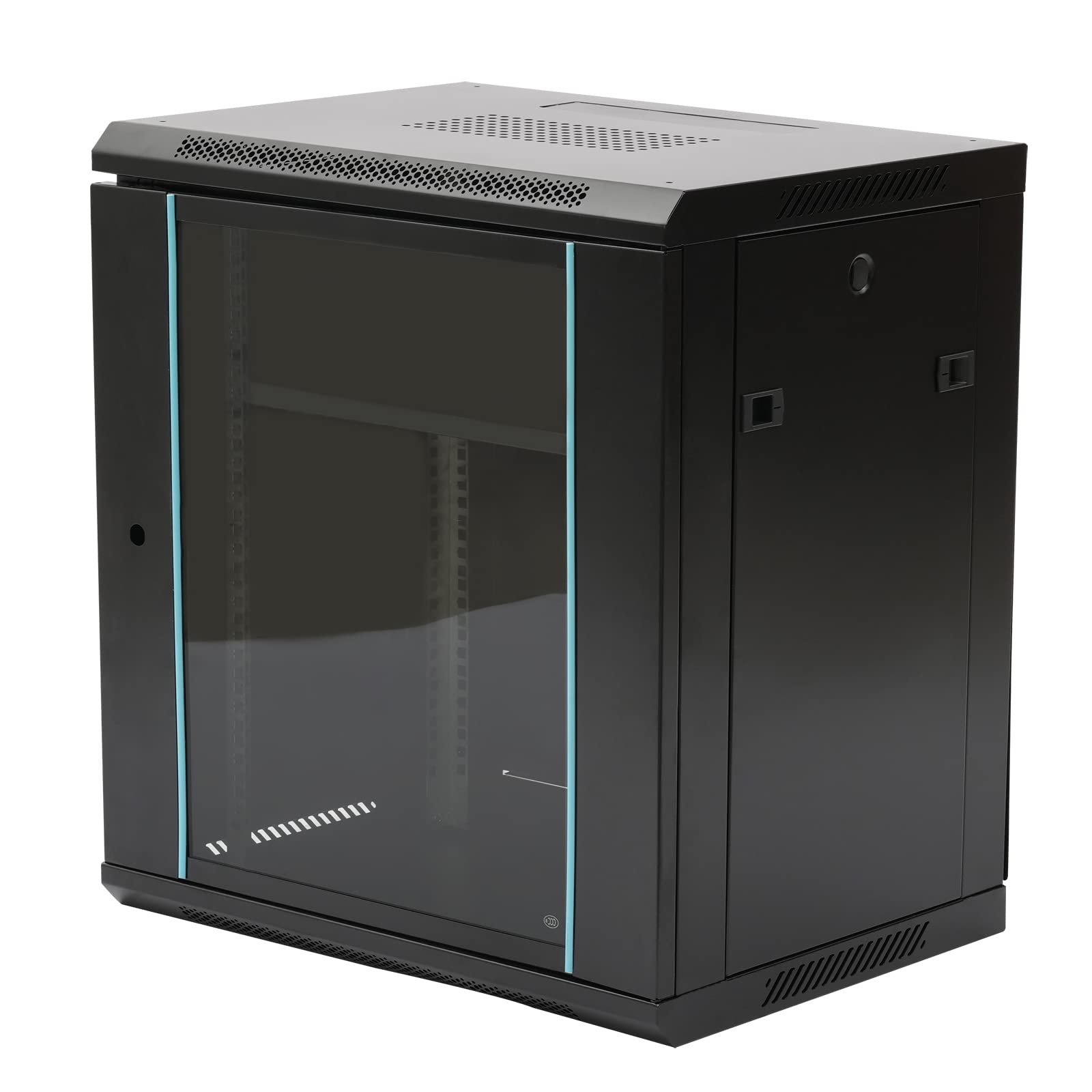 19 Inch Wall Mount Network Server Rack Cabinet - Heavy Duty Data Center & Home Office Equipment for IT, AV, and Networking Storage Solutions