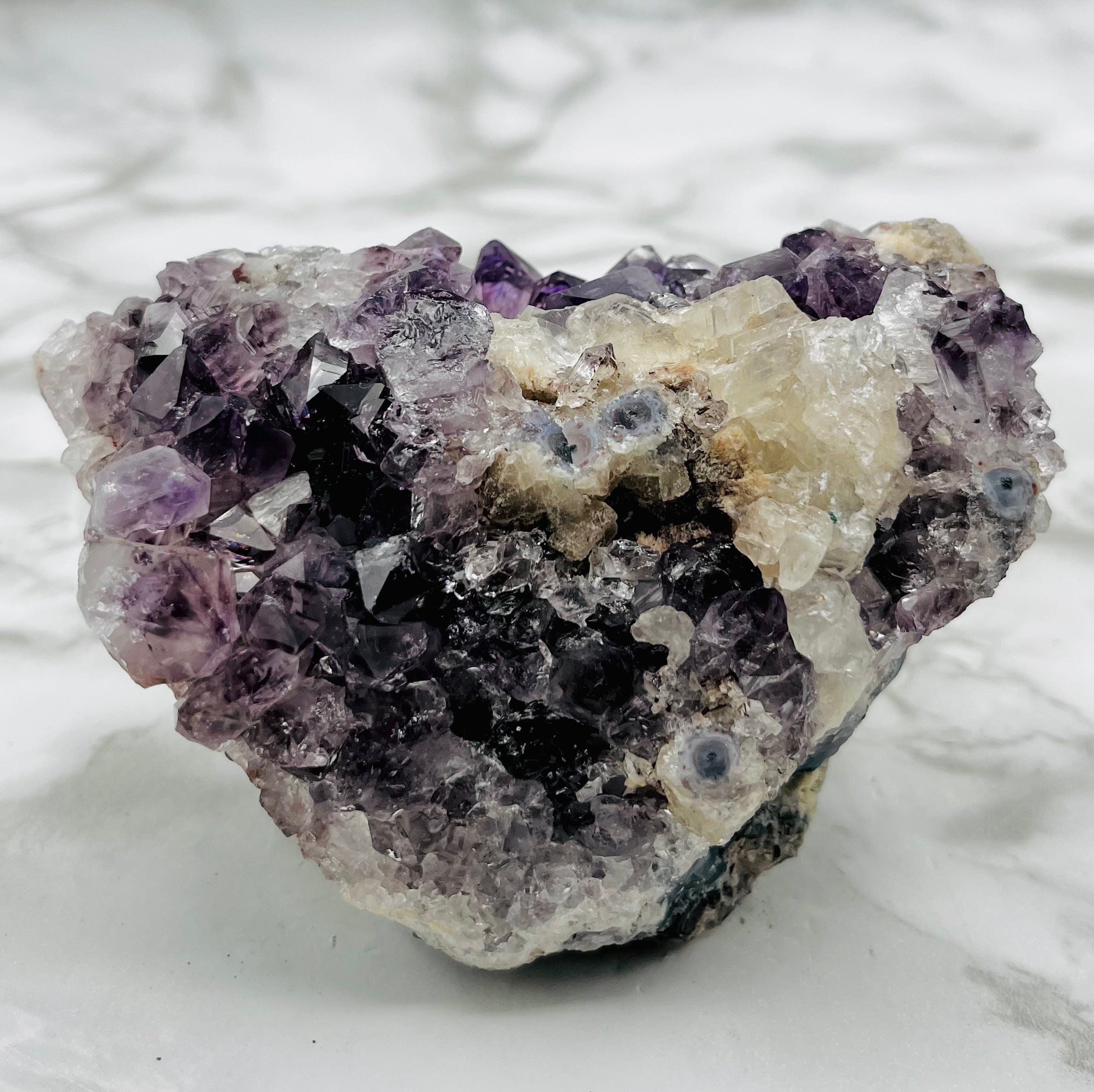 Natural Amethyst Crystal Cluster Specimen - Healing Stone for Meditation, Home Decor & Spiritual Gifts