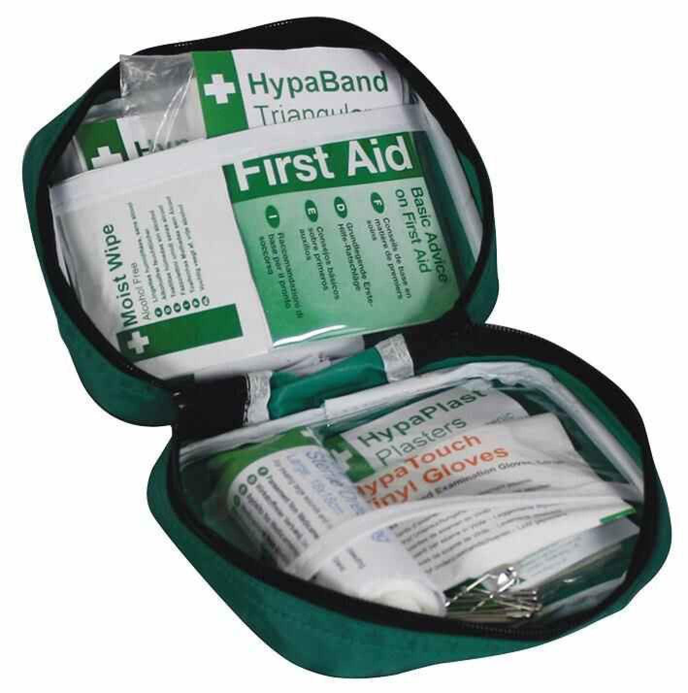 1 Person Travel First Aid Kit with Belt Pouch - Compact Emergency Medical Supplies for Hiking, Camping & Outdoor Adventures - Perfect for Backpacking, Road Trips & Travel Safety