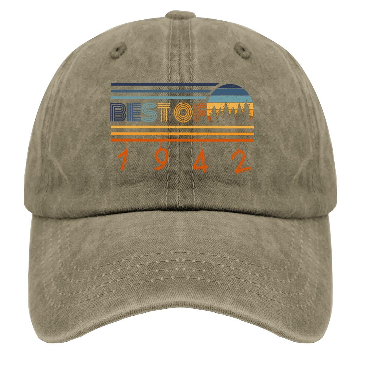 Vintage 1942 Baseball Cap - Adjustable Trucker Hat for Women & Men - Retro Birthday Gift Idea - Perfect for Sports, Outdoor Activities & Casual Wear
