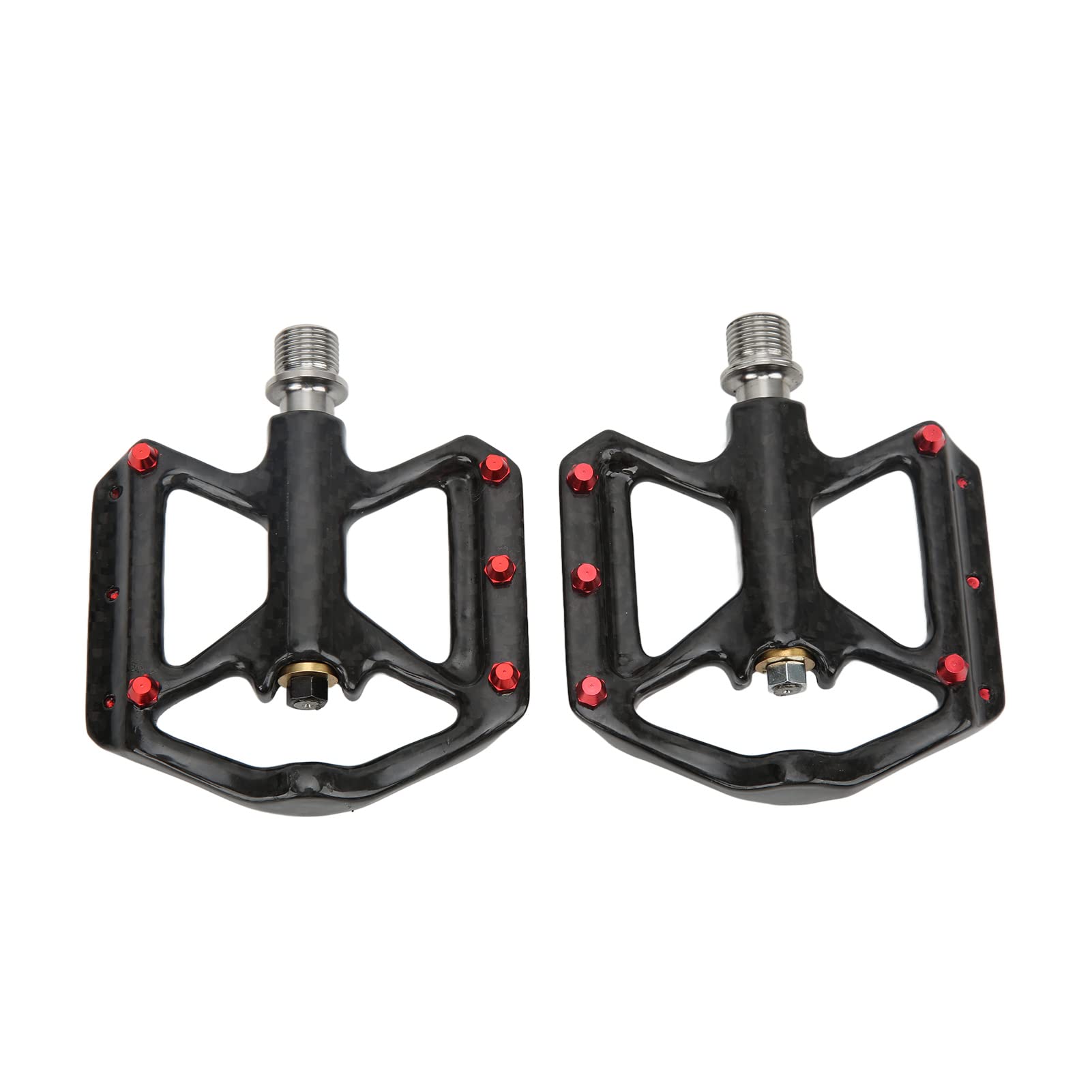 Premium Carbon Fiber Bike Pedals - 1 Pair with 3 Bearings Axle for MTB & Road Bikes | Lightweight & Durable Cycling Pedals for Mountain & Commuter Bikes