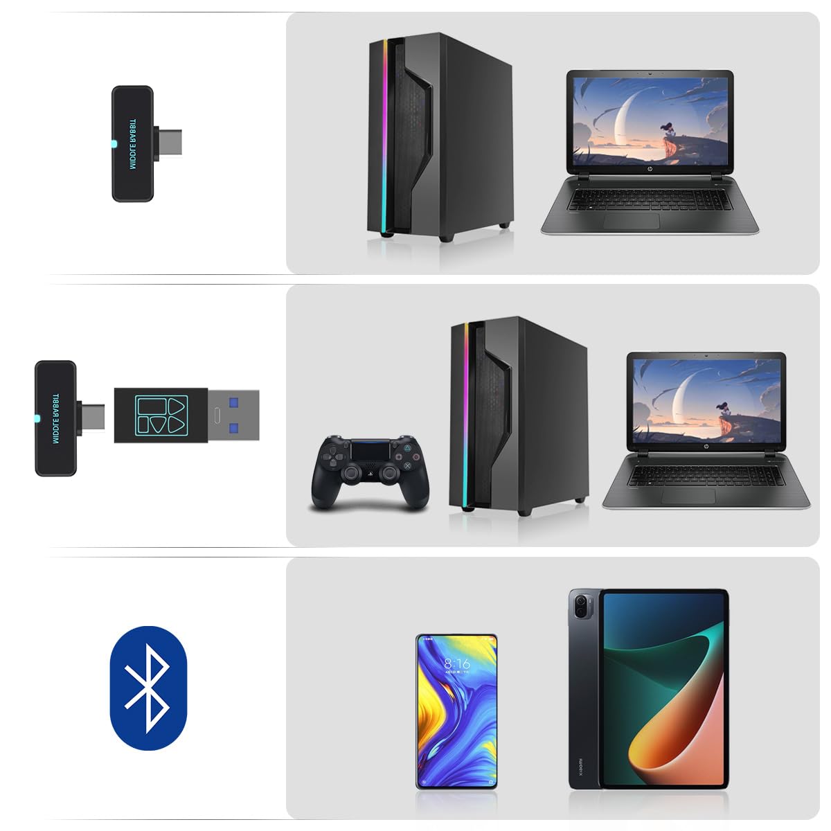 SW4 Wireless Bluetooth Earbuds for PC, Laptop & Mobile - 30ms Low Latency Gaming Headset with 4 Mics - USB Dongle & Bluetooth 5.0 - Comfortable Hidden Office Earbuds for Work, Video Calls & Online Meetings