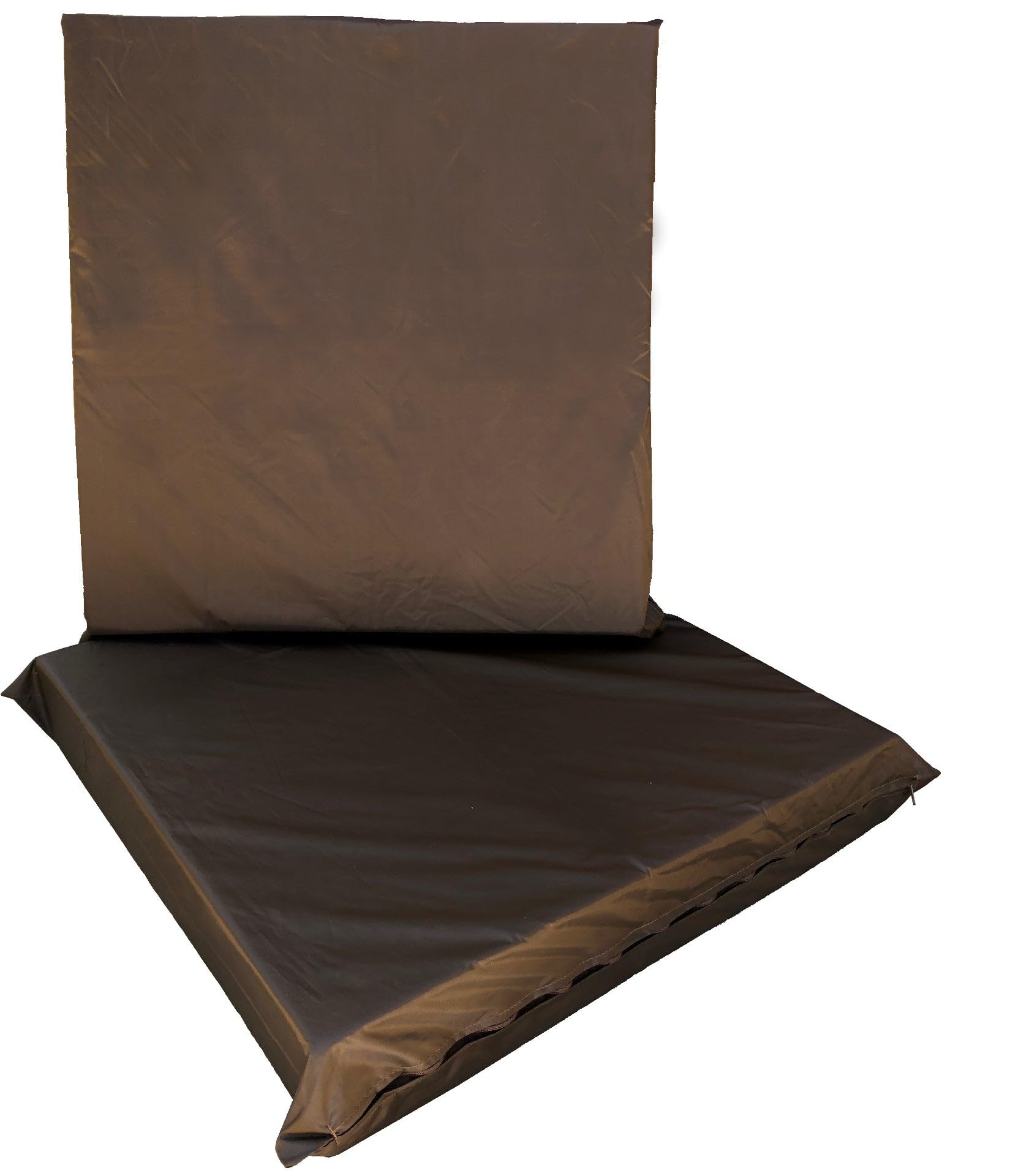 2 Pack 20x18x4 Inch Waterproof Outdoor Memory Foam Cushions with Removable Cover - Green Patio Furniture Cushions for Sofa, Loveseat & Deep Seat Chairs | Weather-Resistant & Comfortable for Backyard, Deck & Poolside Relaxation