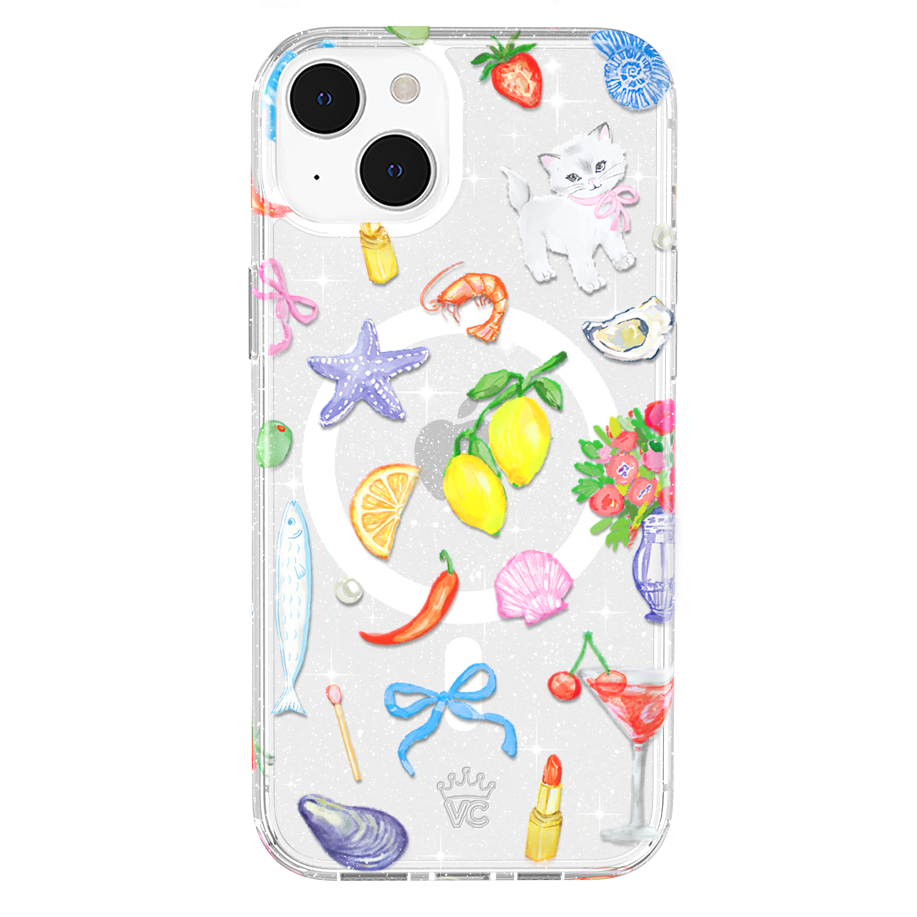 Dolce Vita Glitter iPhone Case - Sparkly Protective Phone Cover for iPhone 14/13/12/11 Pro Max - Fashion Accessory for Women & Girls - Perfect for Parties, Gifts & Everyday Use