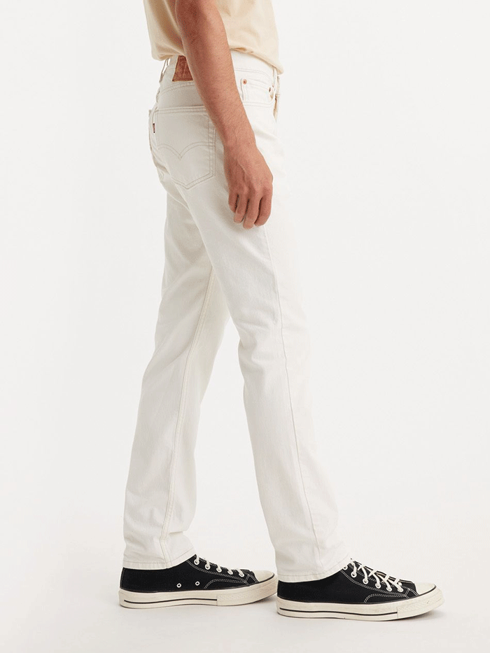 Levi's Men's 511 Slim Fit Jeans in Sodium White | Classic Denim Pants for Casual Wear & Everyday Style