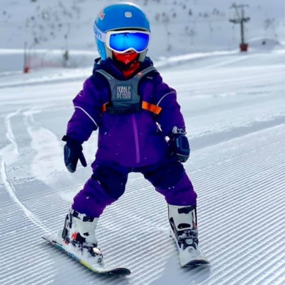 Hobbledehoo 3 Ski Harness for Kids - Adjustable Safety Belt in Blue - Perfect for Ski Training, Snowboarding & Winter Sports Safety Gear