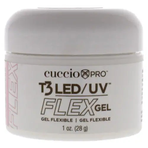 CUCCIO T3 FLEX LED/UV Cover Gel 1oz - Professional Nail Strengthener for Salon & Home Manicures - Perfect for Gel Nail Extensions & Natural Nail Care