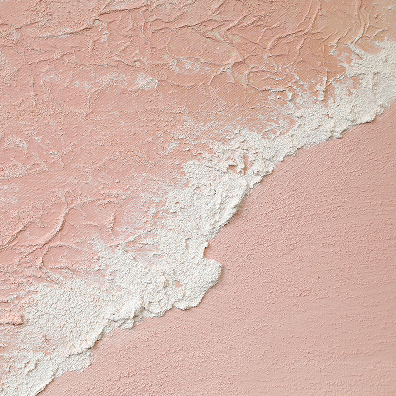 Original Hand Painted Pink Seashore Acrylic Mixed Media Canvas Wall Art - Perfect for Beach House Decor, Living Room & Bedroom Wall Decorations
