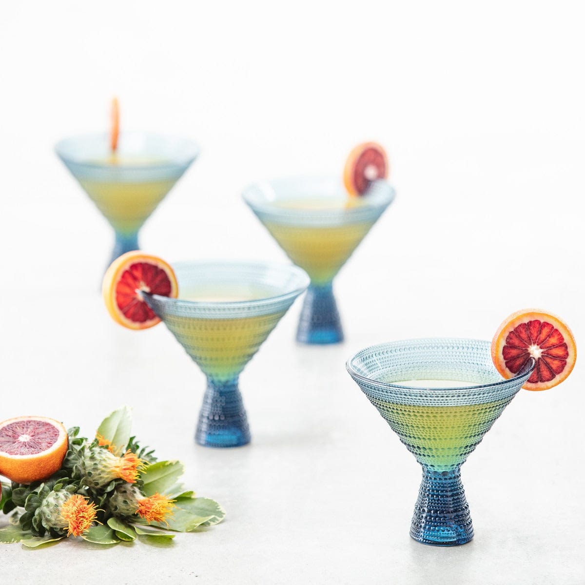 Fortessa Jupiter Martini Glasses 11.5oz (Set of 4) - Elegant Cocktail Glasses for Martinis & Mixed Drinks - Perfect for Home Bars, Parties & Entertaining - Multiple Colors Available