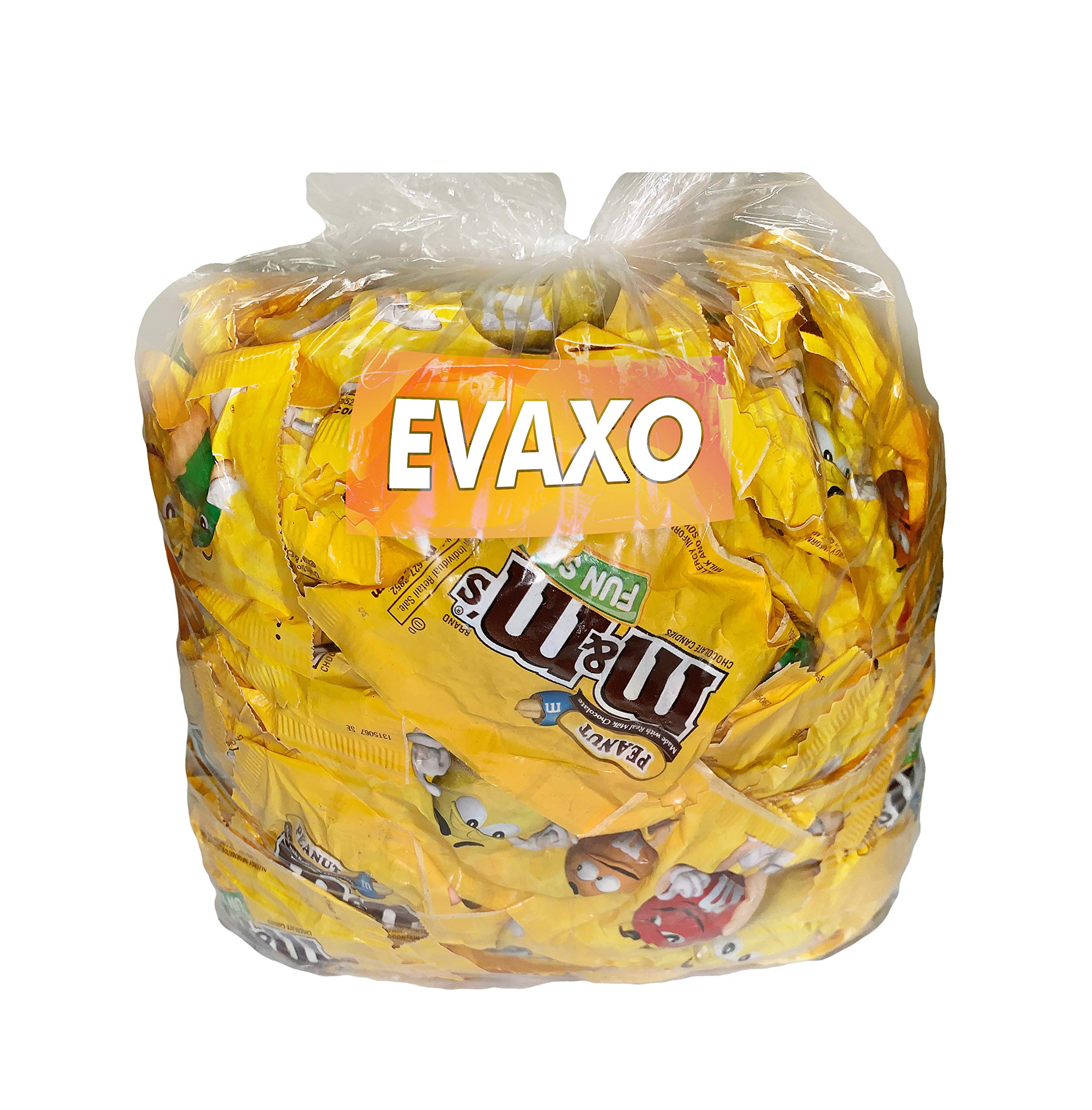 M&Ms Milk Chocolate with Peanut, Fun Size Candy Bulk Pack 120-ct (5 Pounds) - Party Favors, Halloween Treats, Office Snacks, Wedding Gifts, Pinata Fillers & Holiday Candy Bowl