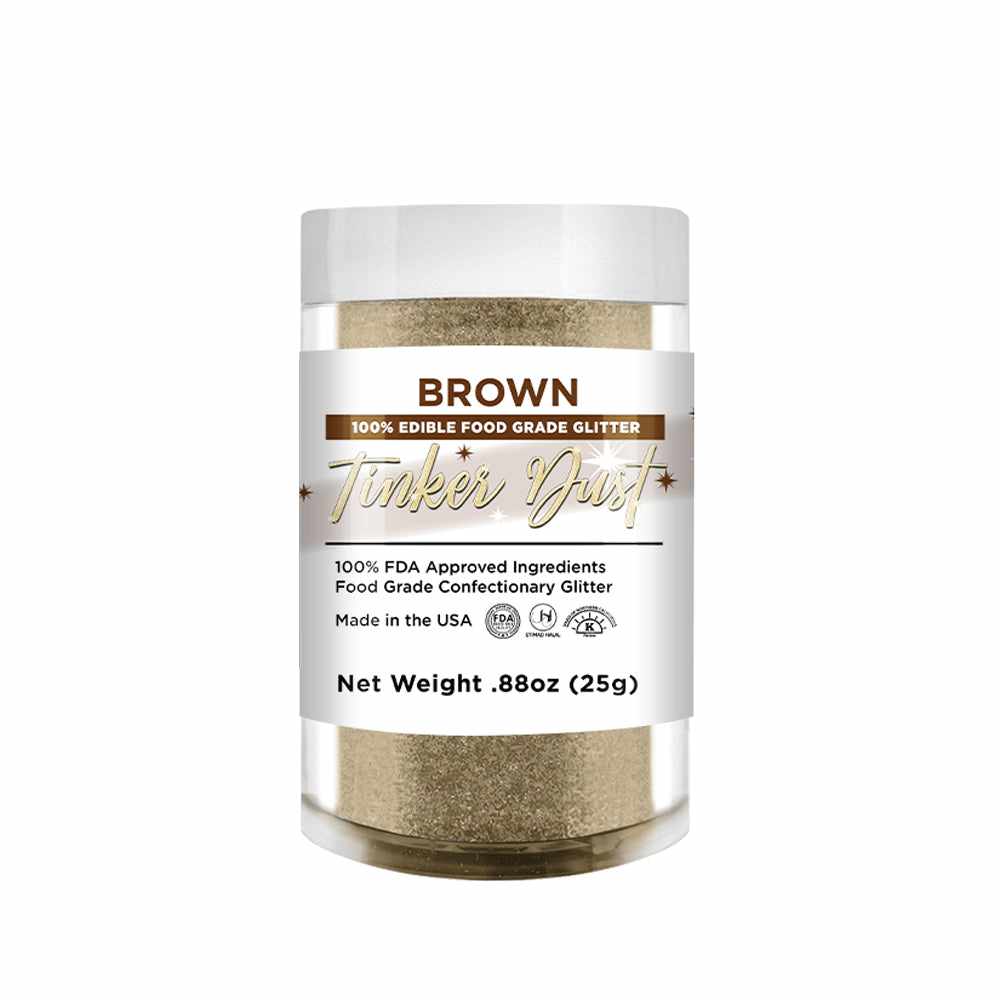 Premium Brown Tinker Dust® Glitter Bulk - 1 lb Jar for DIY Crafts, Scrapbooking & Home Decor | Non-Toxic, Fine Cosmetic Grade Glitter for Art Projects, Slime Making & Party Decorations