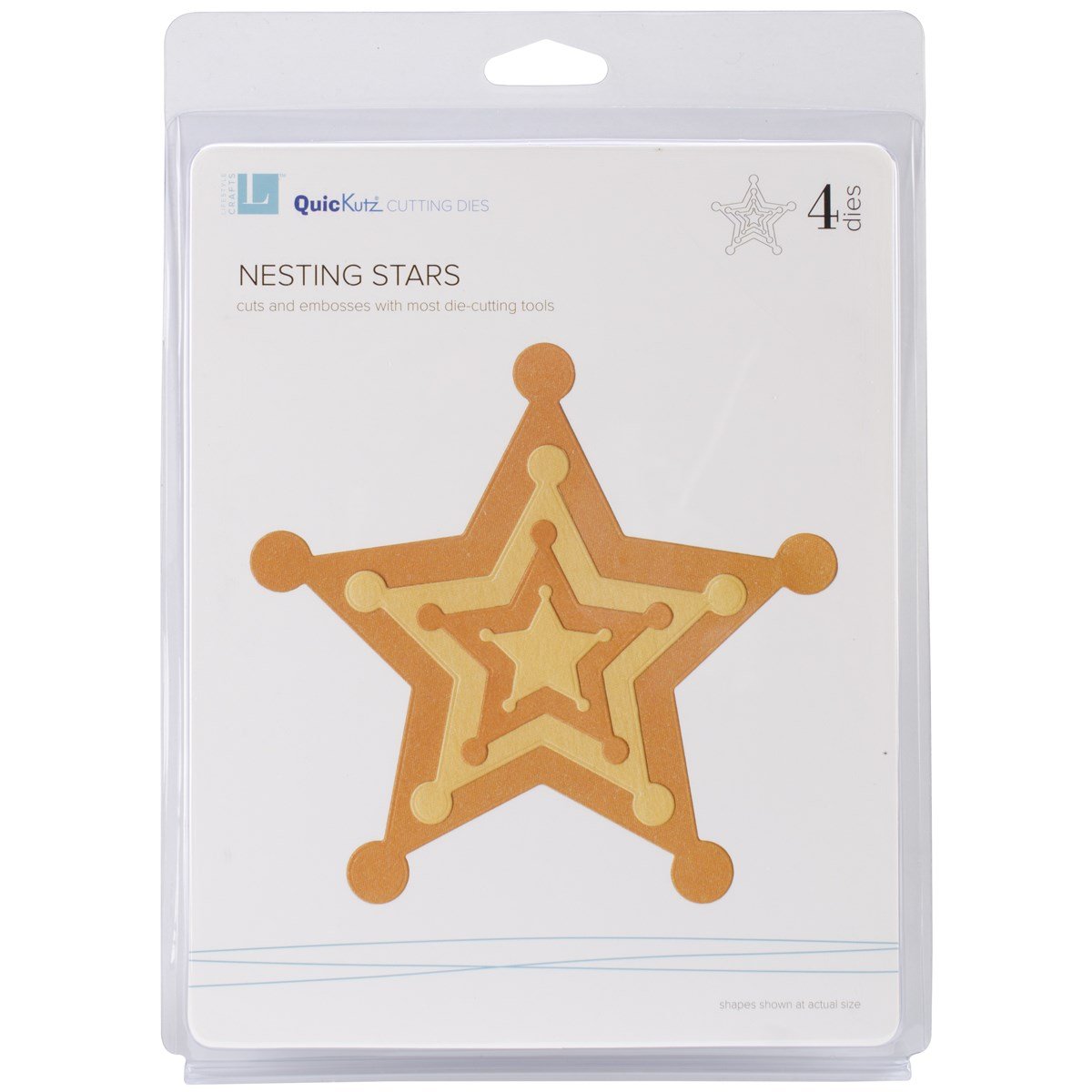 QuicKutz Nesting Star Die Set for Scrapbooking, Card Making, and DIY Crafts – Perfect for Home Decor, Greeting Cards, and Paper Crafting Projects
