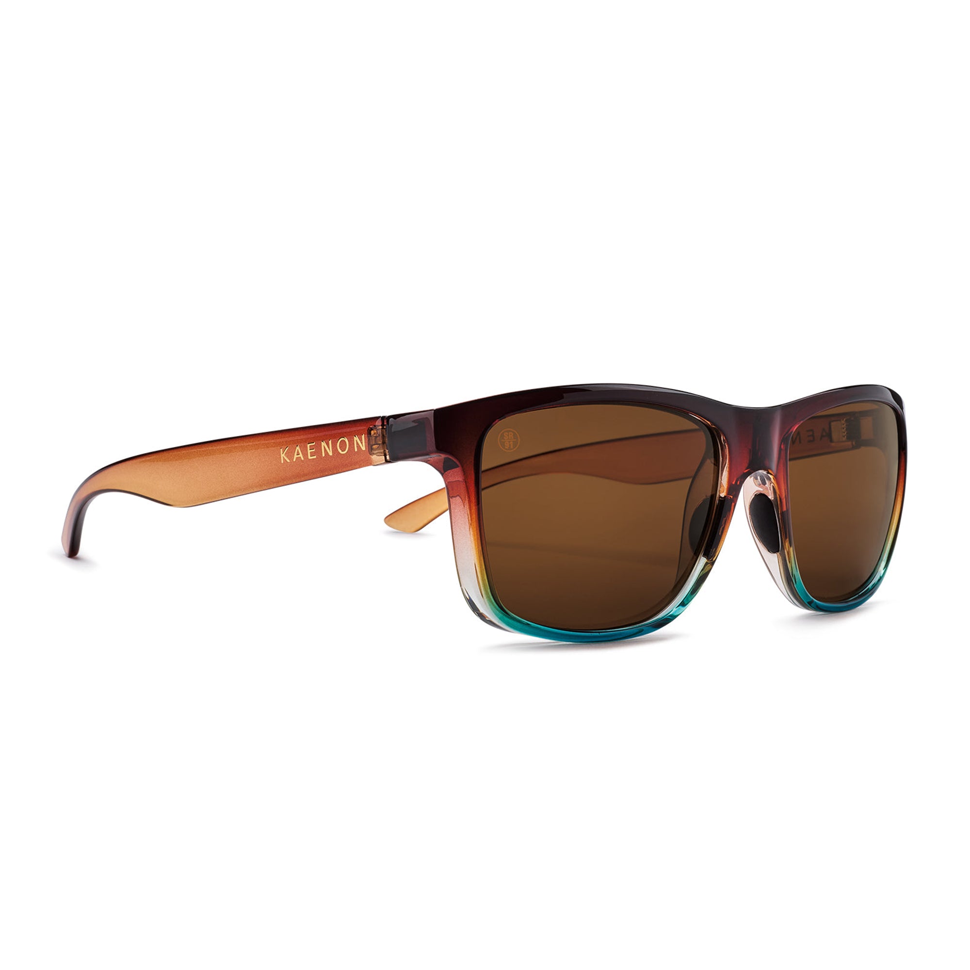 Rockaway Polarized Sunglasses for Men & Women - UV Protection, Tobacco Denim/Brown Frame - Perfect for Driving, Beach & Outdoor Activities
