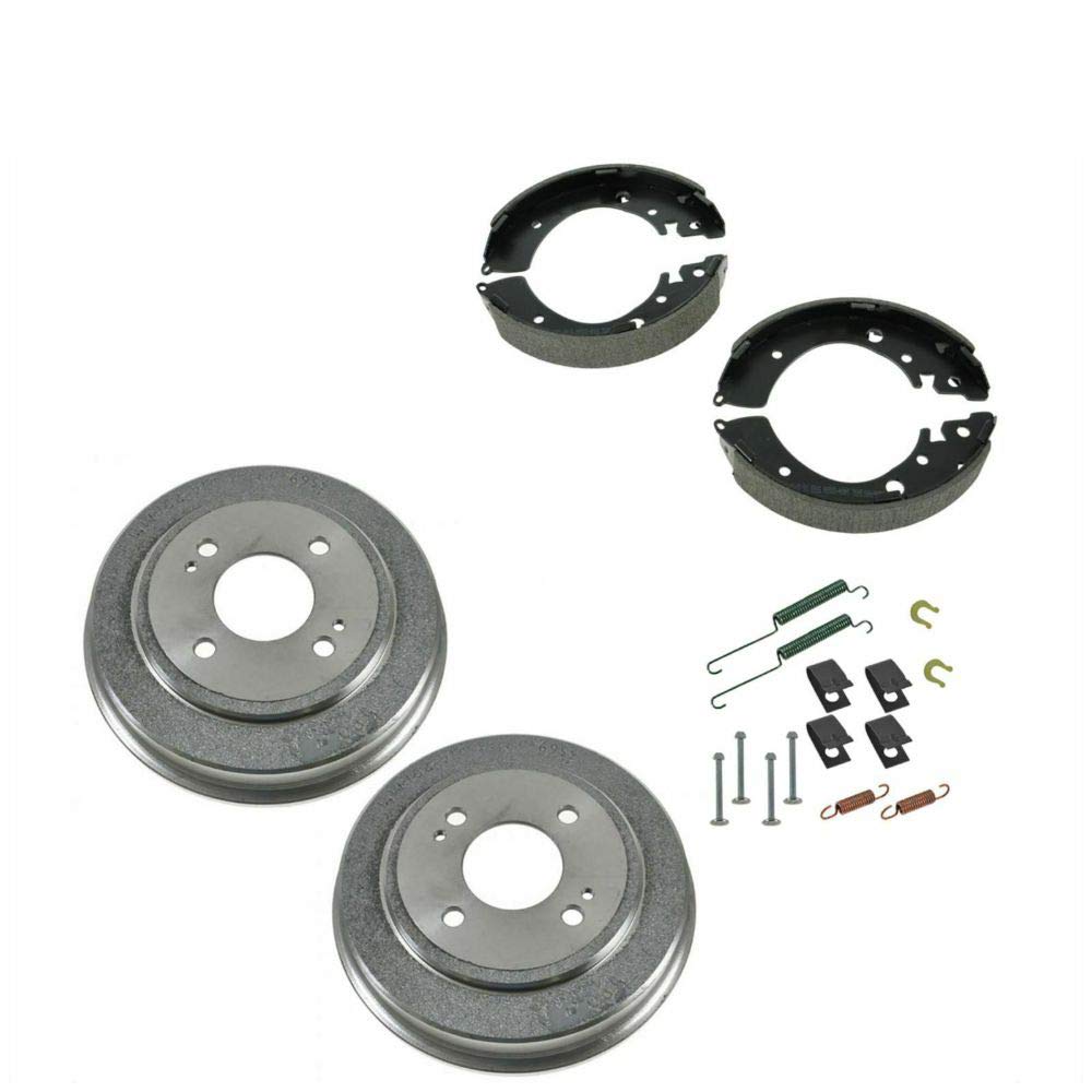 CPWYAXG Rear Brake Shoes & Drums Kit with Hardware Springs - Compatible with 1992-2008 Models - Perfect for DIY Car Repairs and Brake System Maintenance