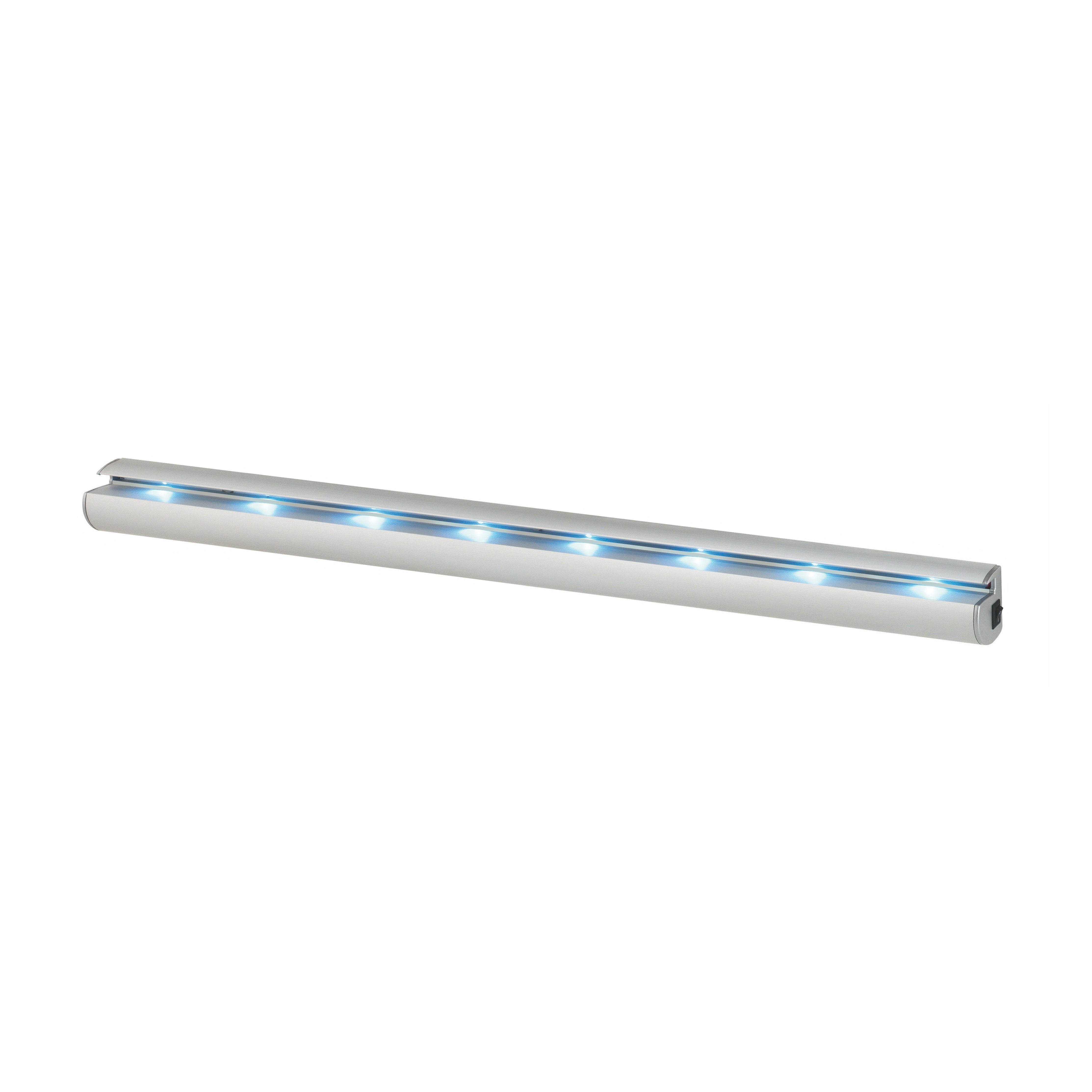 LED Glass Shelf Brackets for Kitchen, Bathroom & Living Room - Heavy Duty Rail Mounted Shelf Supports for Floating Shelves - Perfect for Home Decor & Organization