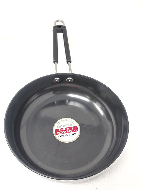 Premium Black Hard Anodized Nonstick Fry Pan - 12 Inch Professional Chef Skillet for Sautéing, Frying & Cooking - Ideal for Gas, Electric & Induction Stovetops