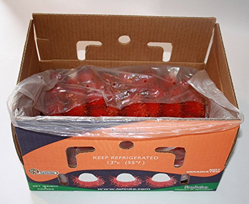 Fresh Rambutan Fruit (5lb) - Exotic Tropical Fruit, Sweet & Juicy, Perfect for Snacking, Smoothies & Fruit Salads