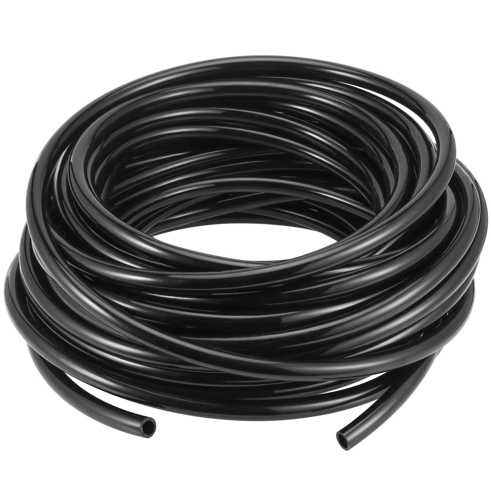 SEHOI 65.5 FT x 1/2 Inch OD Black PU Polyurethane Air Hose - Heavy Duty Pneumatic Tubing for Air Compressor, Fluid Transfer & Brake Systems | Industrial, Automotive & DIY Applications