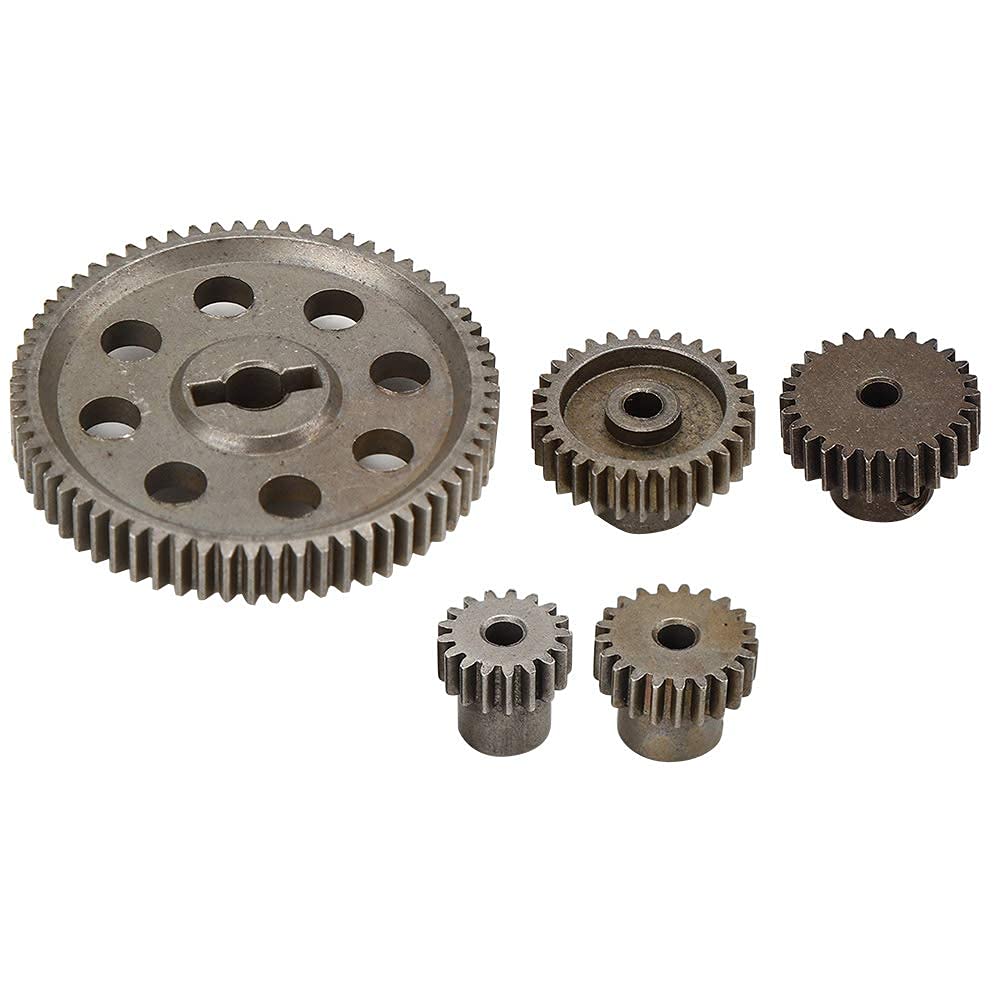 Upgraded Metal Spur Gear 64T 17T 21T 26T 29T Differential Main Gear for HSP & RedCat 1/10 RC Cars - High-Performance Motor Gear Replacement Part for Off-Road Racing and Drifting