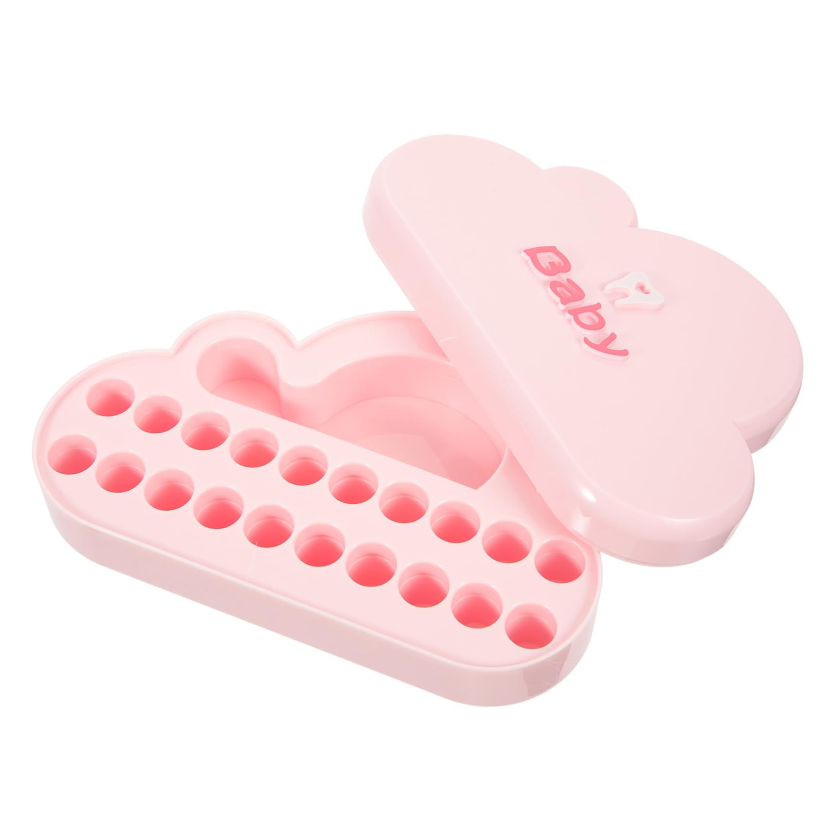 Cabilock 2-Piece Baby Tooth Keepsake Box Set - Portable Tooth Storage Container for Boys & Girls - Newborn Tooth Collection Holder - Durable Plastic Tooth Fairy Box for First Lost Teeth & Milestone Memories (Perfect for Baby Showers, Christenings & Childhood Memorabilia)