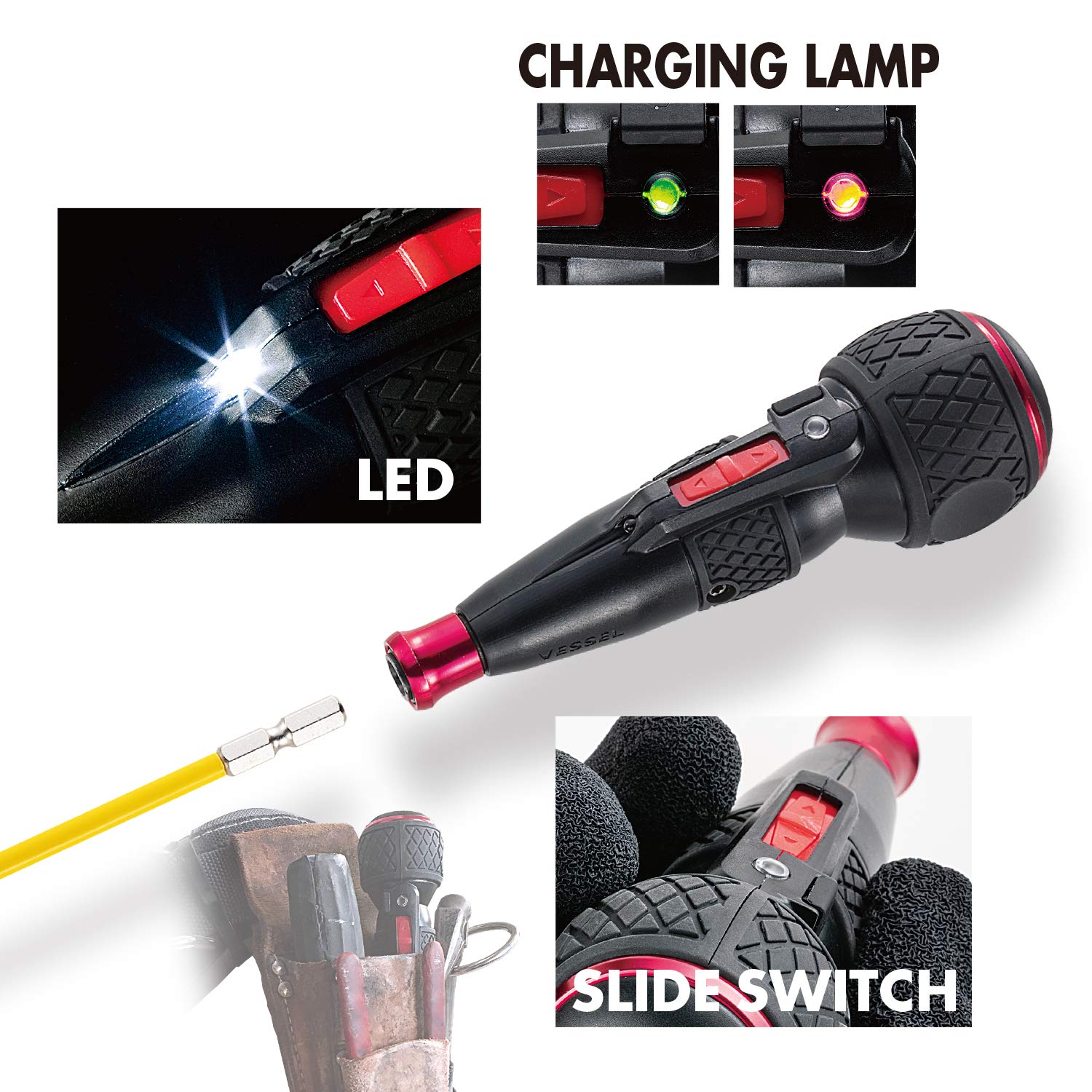Vessel Electric Ball Grip - Ergonomic Vape Pen Battery with USB Charging | Perfect for Discreet Vaping On-The-Go, Travel & Outdoor Activities