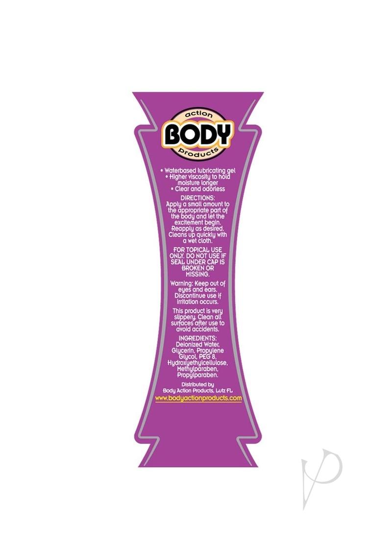 Body Action Supreme Gel Water Based Lubricant 8.5 oz - Long Lasting Personal Lubricant for Couples & Intimate Use - Smooth & Silky Feel for Enhanced Comfort & Pleasure