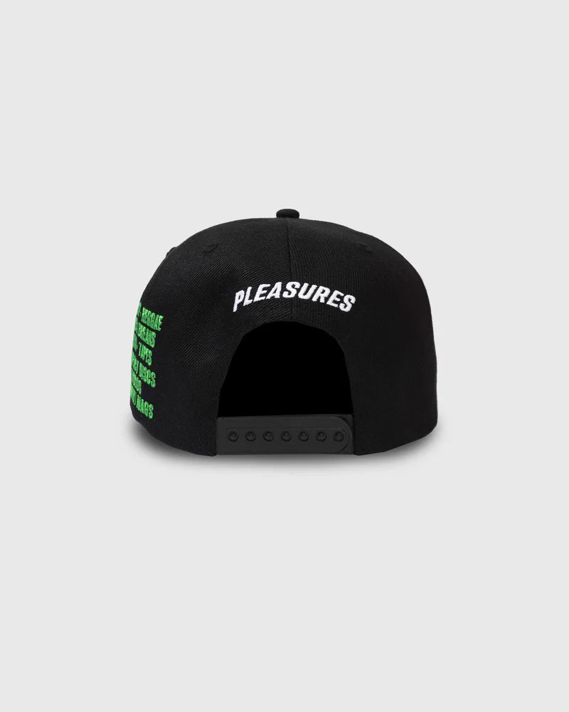 PLEASURES Fat Beats Snapback Hat - Vintage Style Adjustable Baseball Cap for Men & Women - Perfect for Streetwear, Hip Hop Fashion & Music Lovers