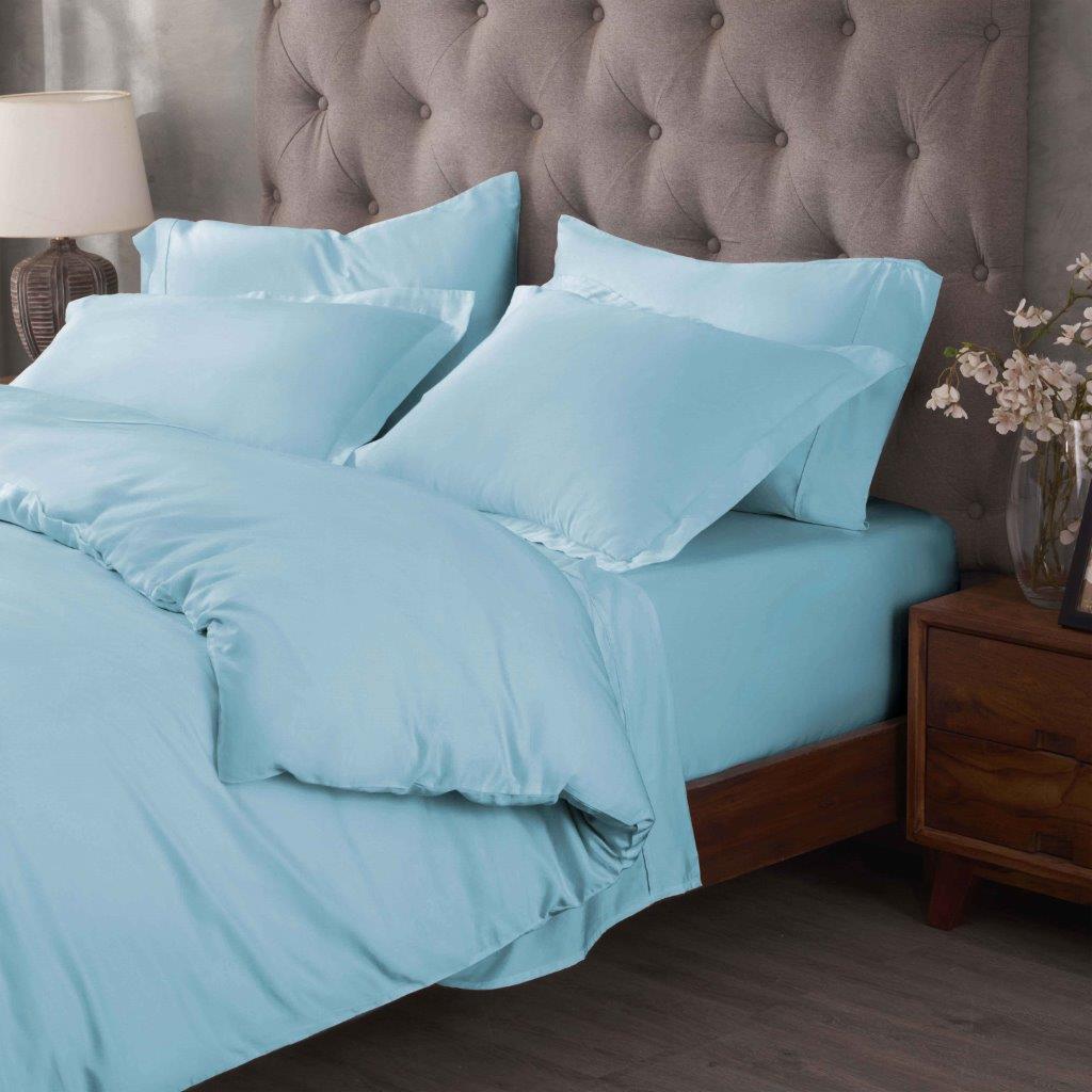 Premium Egyptian Cotton 400 Thread Count Duvet Cover Set - Ultra Soft & Breathable Bedding for Luxury Hotels & Master Bedrooms