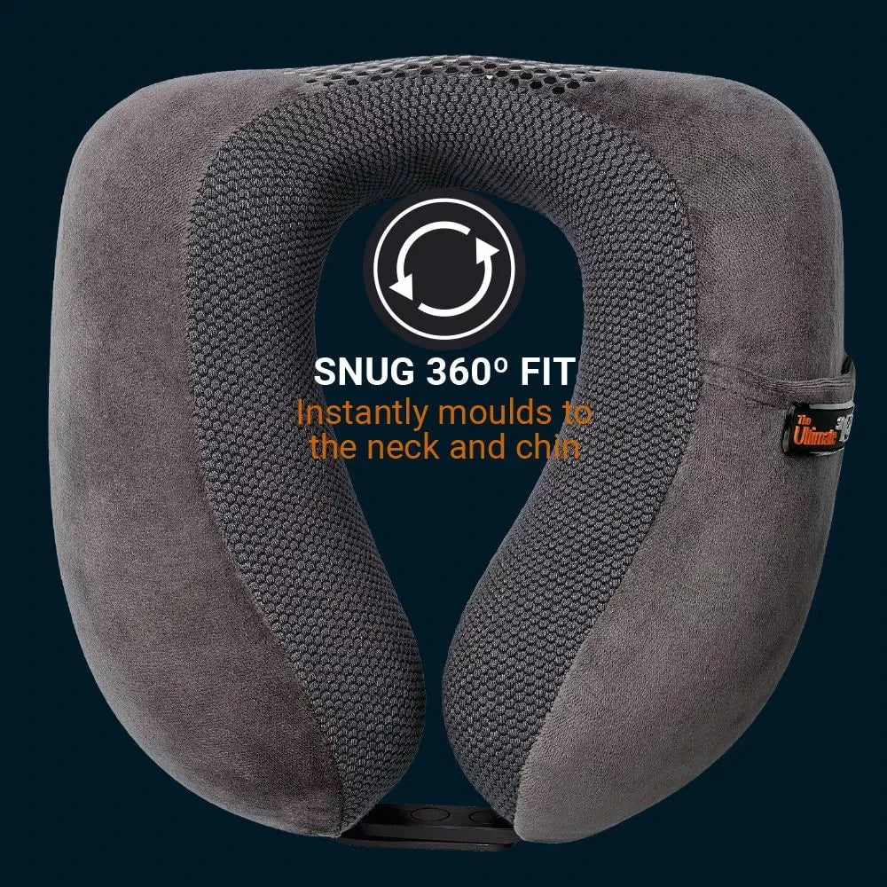 Go Travel Ultimate 3.0 Travel Pillow - Memory Foam Neck Pillow for Airplane, Car & Office - Ergonomic Support for Long Flights & Road Trips
