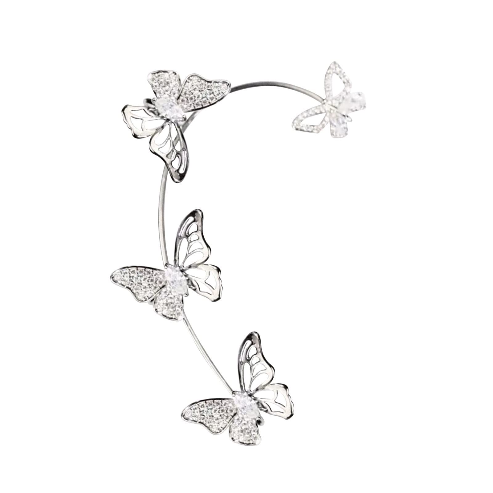 Trendy Clip-On Ear Cuffs for Women & Girls - No Piercing Required, Perfect Sister & Friend Gifts - Elegant Stud Earrings for Everyday Wear & Special Occasions